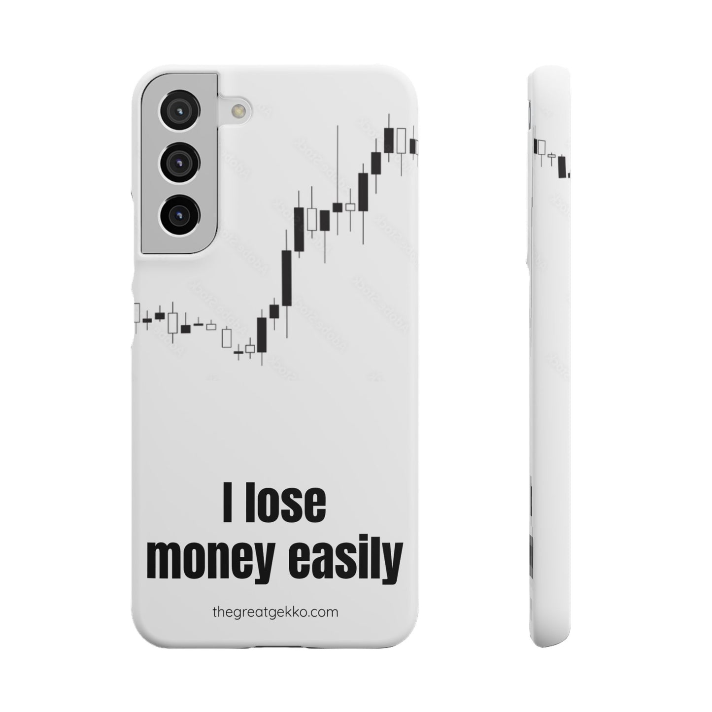 "I Lose Money Easily" – Trader's Emotional Support Phone Case