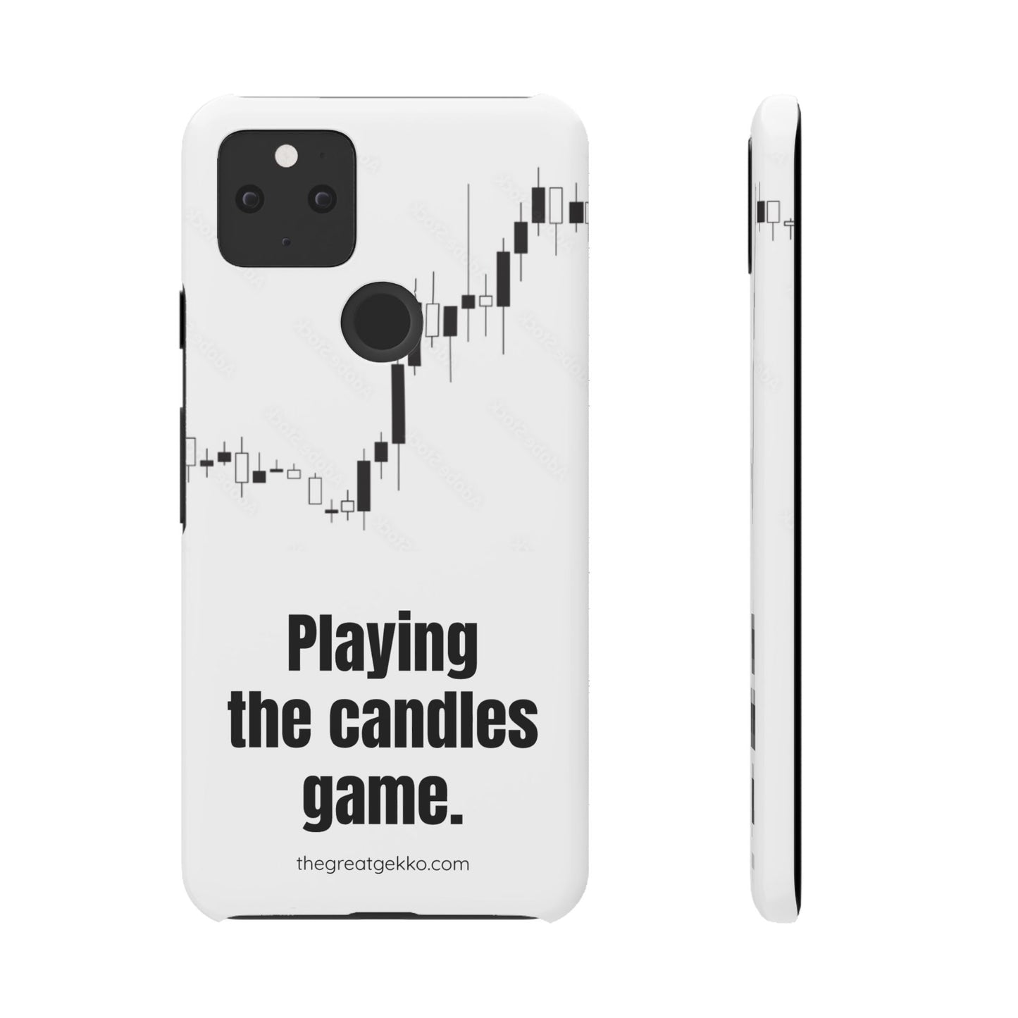 "Playing the Candles Game" – Day Trader’s Ultimate Phone Case