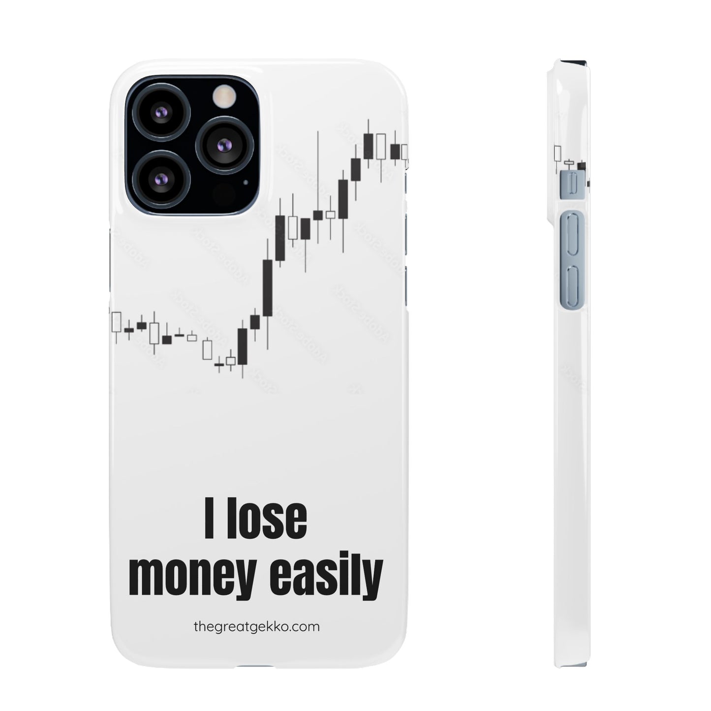 "I Lose Money Easily" – Trader's Emotional Support Phone Case