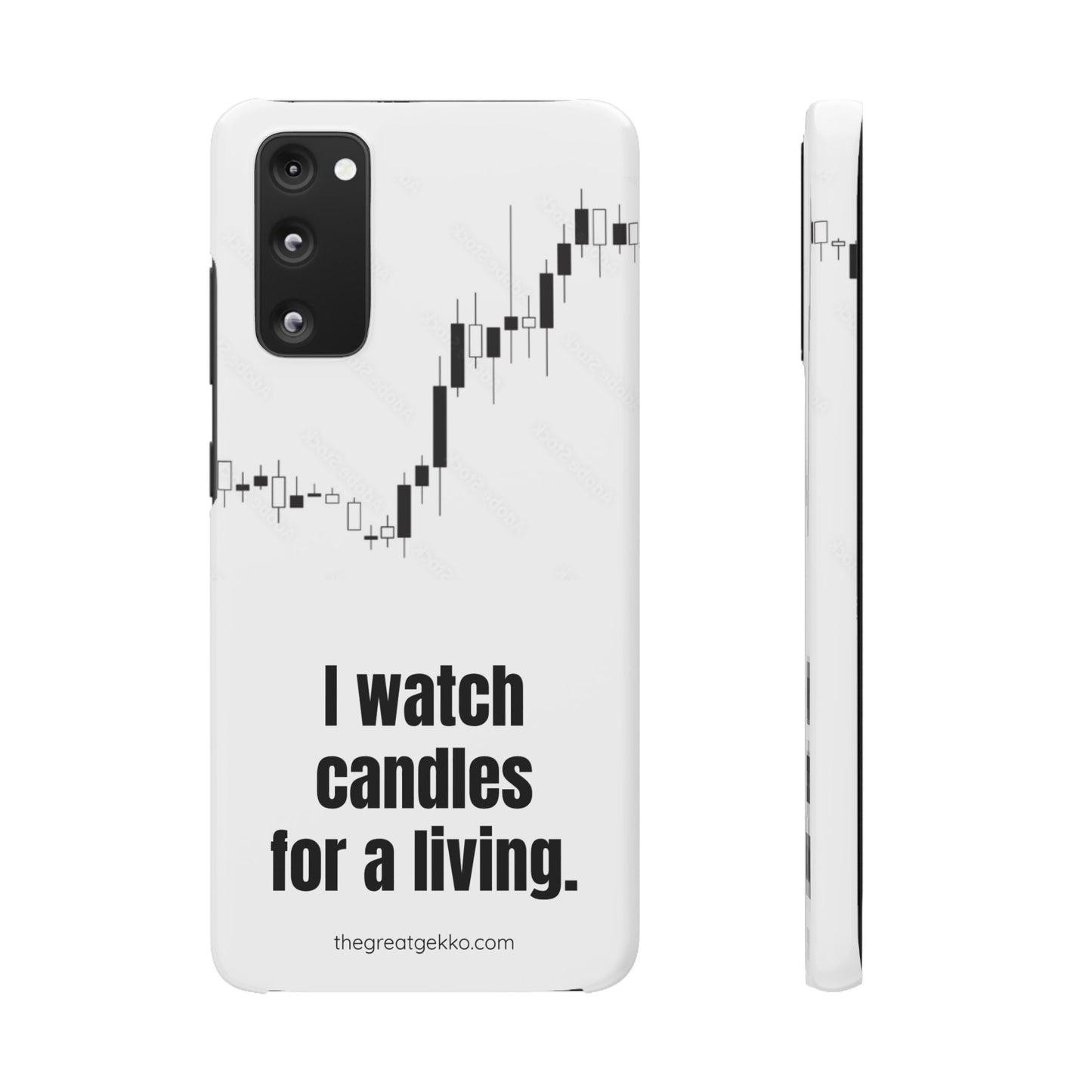 "I Watch Candles for a Living" – The Ultimate Trader’s Phone Case
