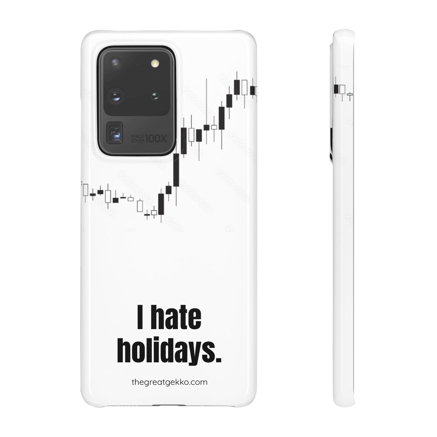 "I Hate Holidays" – Trader’s Market Closure Survival Phone Case