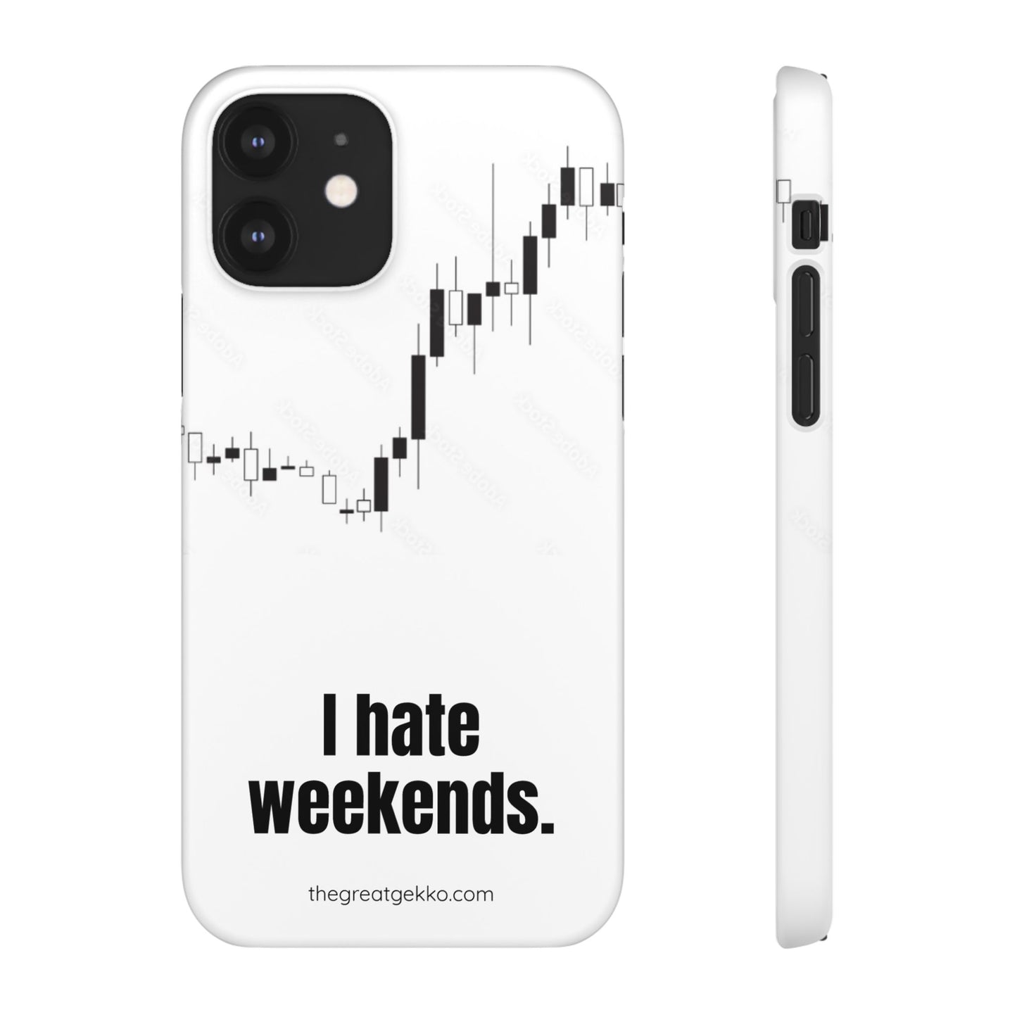 "I Hate Weekends" – Stock Market Addict's Phone Case