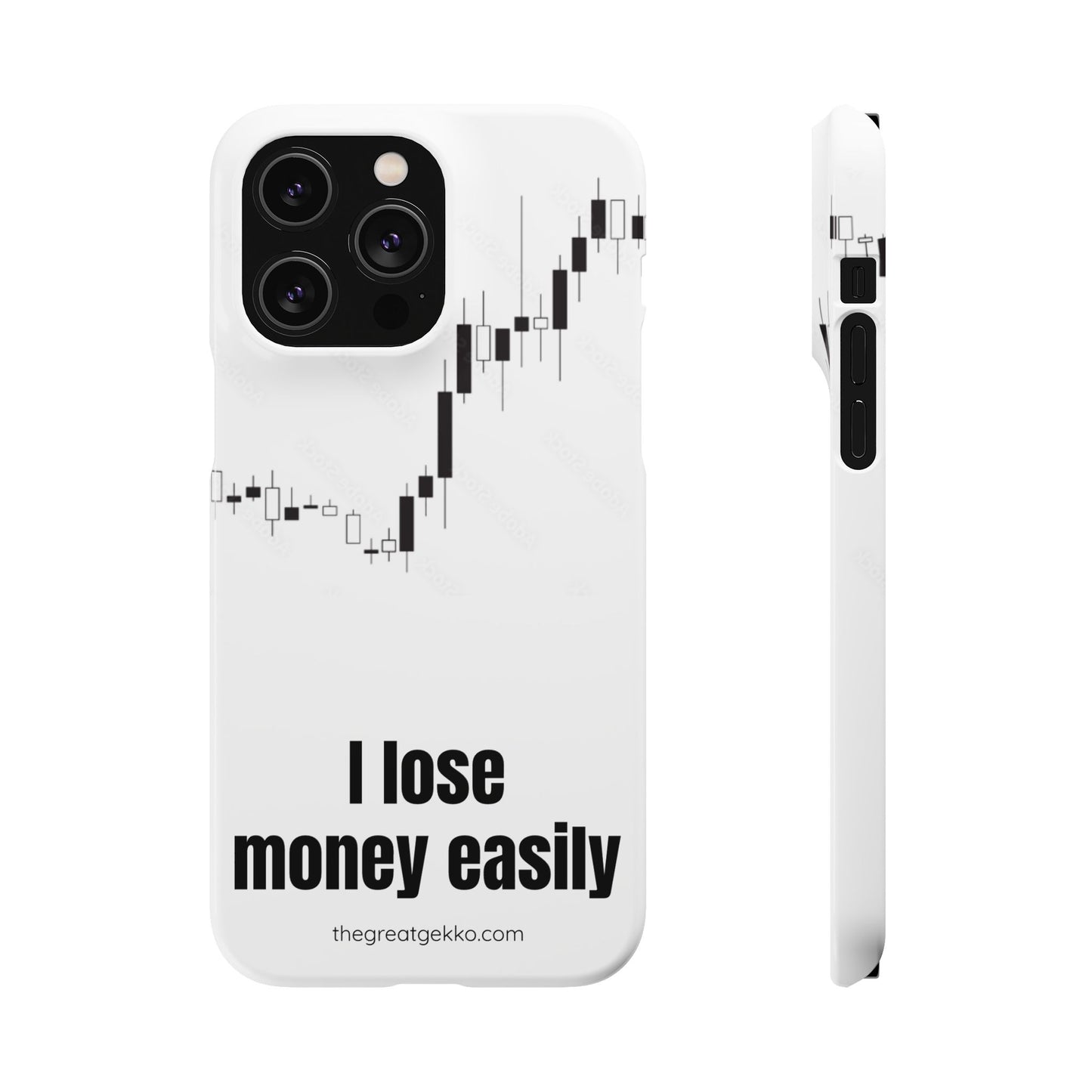 "I Lose Money Easily" – Trader's Emotional Support Phone Case