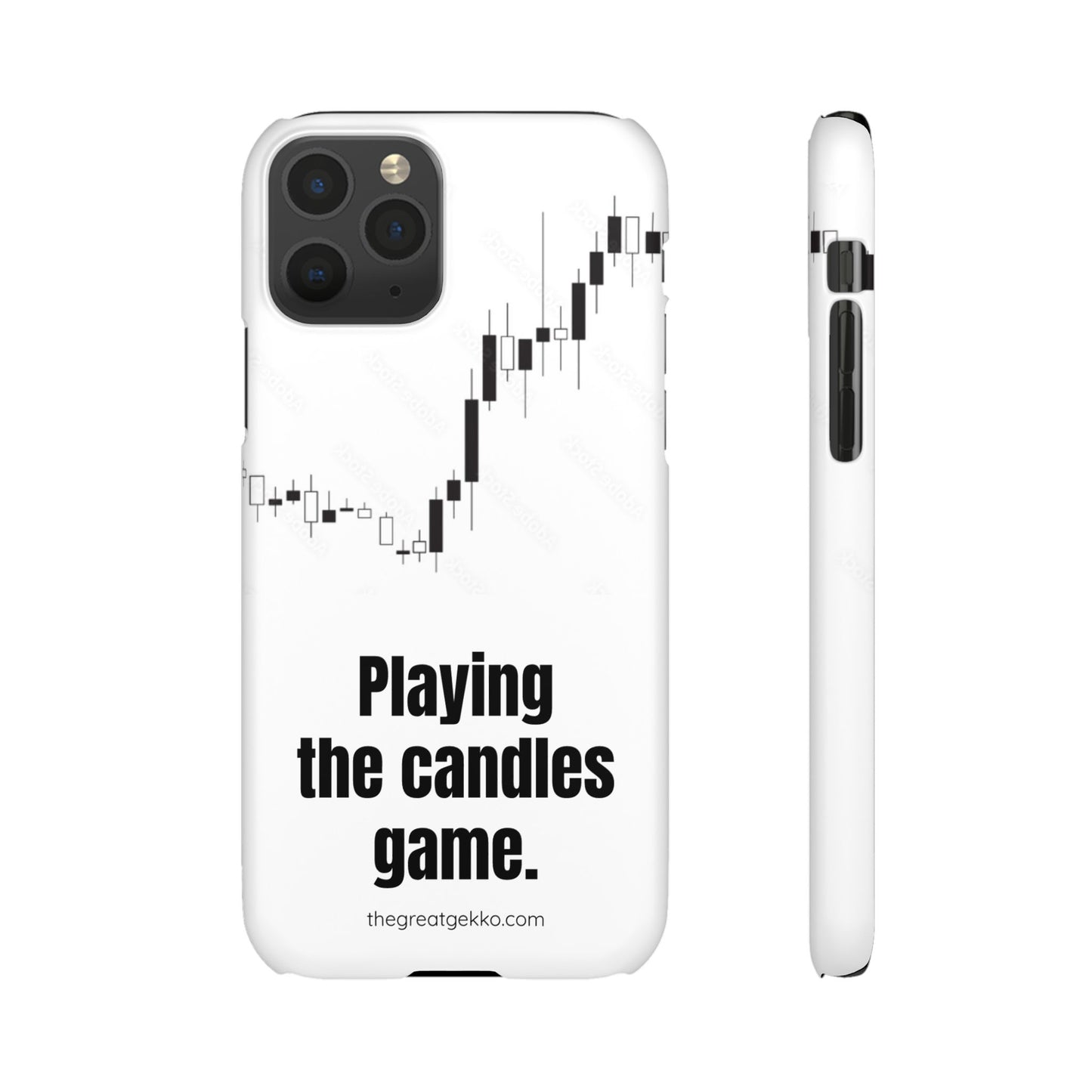 "Playing the Candles Game" – Day Trader’s Ultimate Phone Case