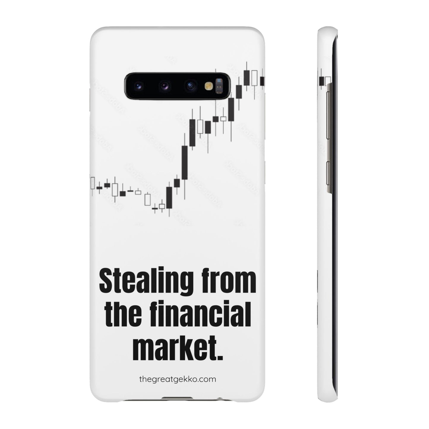"Stealing from the Financial Market" – High-Risk Trader Phone Case