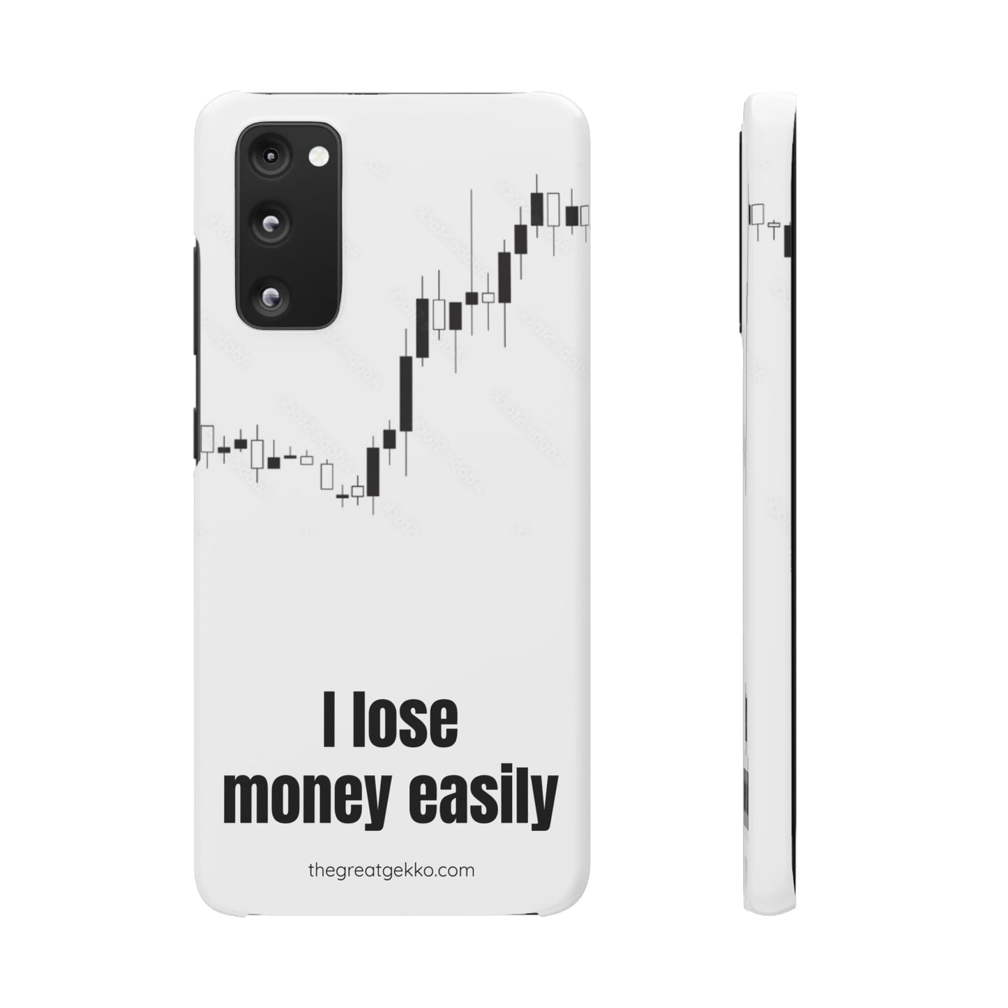 "I Lose Money Easily" – Trader's Emotional Support Phone Case