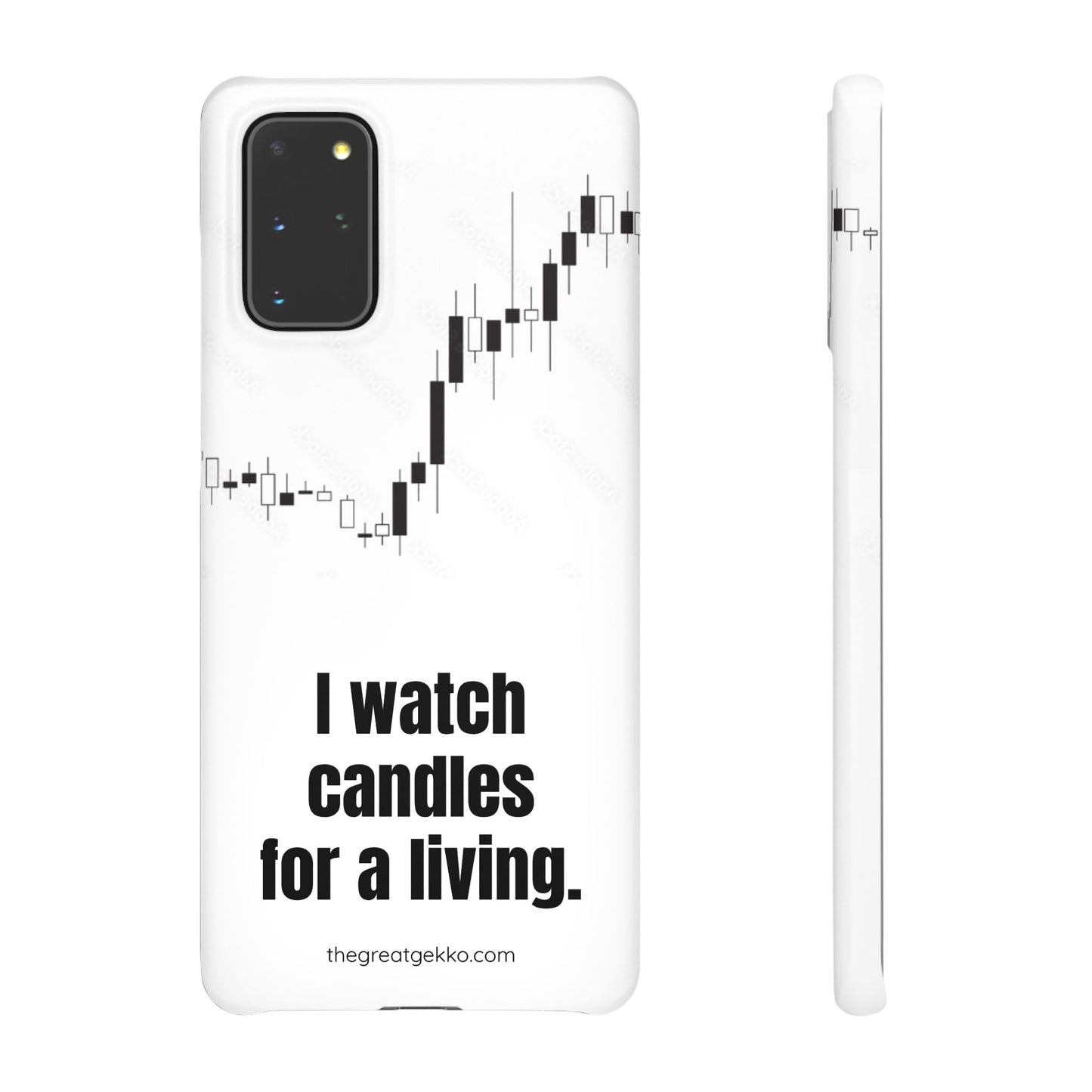 "I Watch Candles for a Living" – The Ultimate Trader’s Phone Case