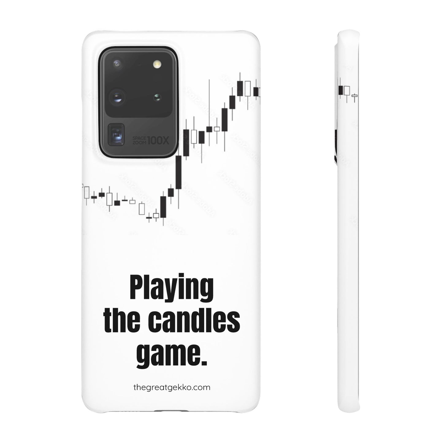 "Playing the Candles Game" – Day Trader’s Ultimate Phone Case