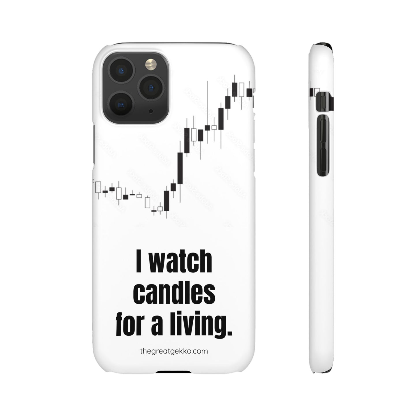 "I Watch Candles for a Living" – The Ultimate Trader’s Phone Case