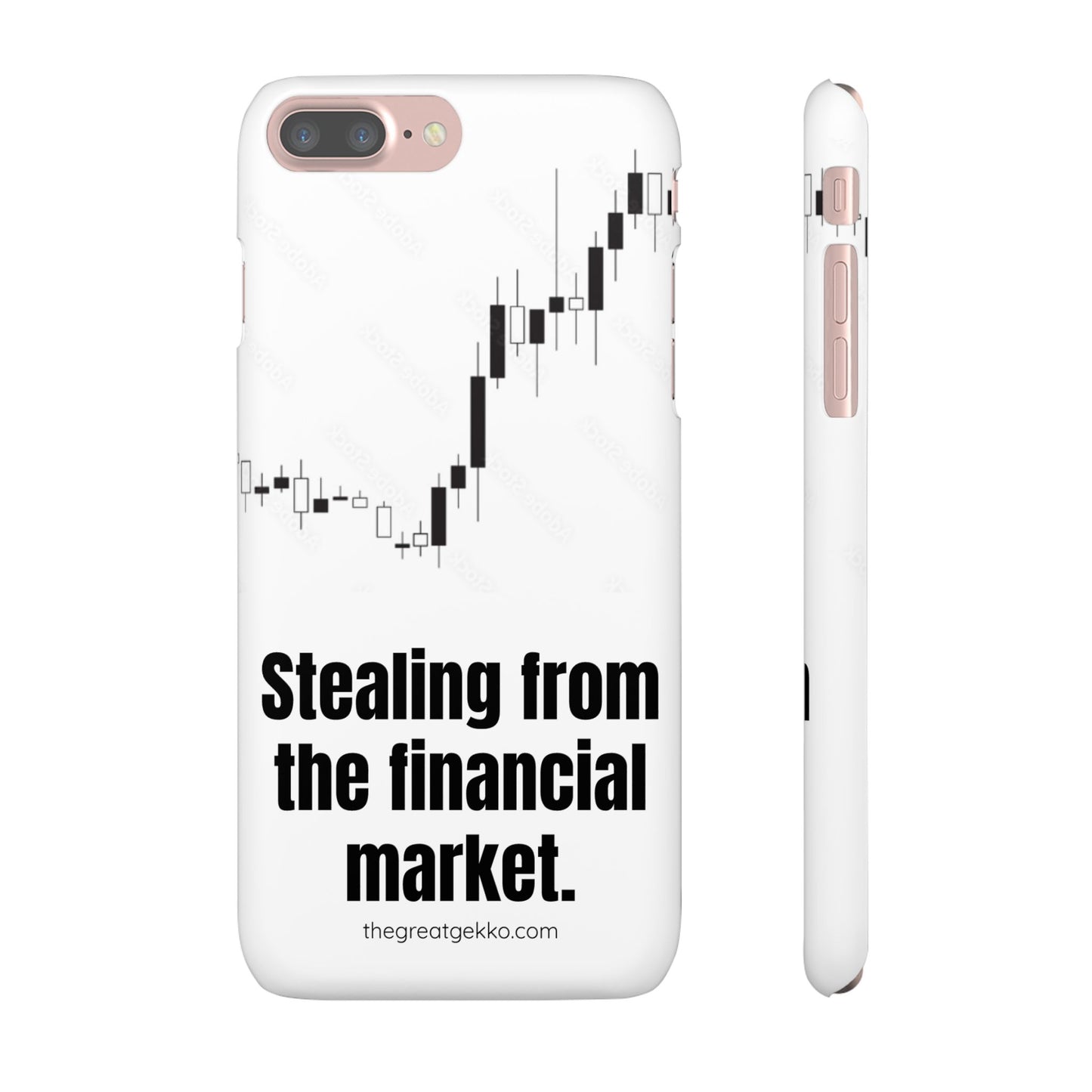 "Stealing from the Financial Market" – High-Risk Trader Phone Case