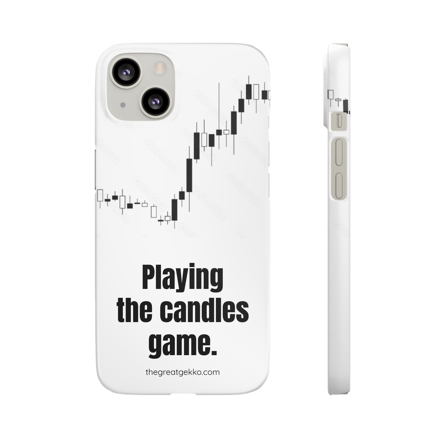 "Playing the Candles Game" – Day Trader’s Ultimate Phone Case