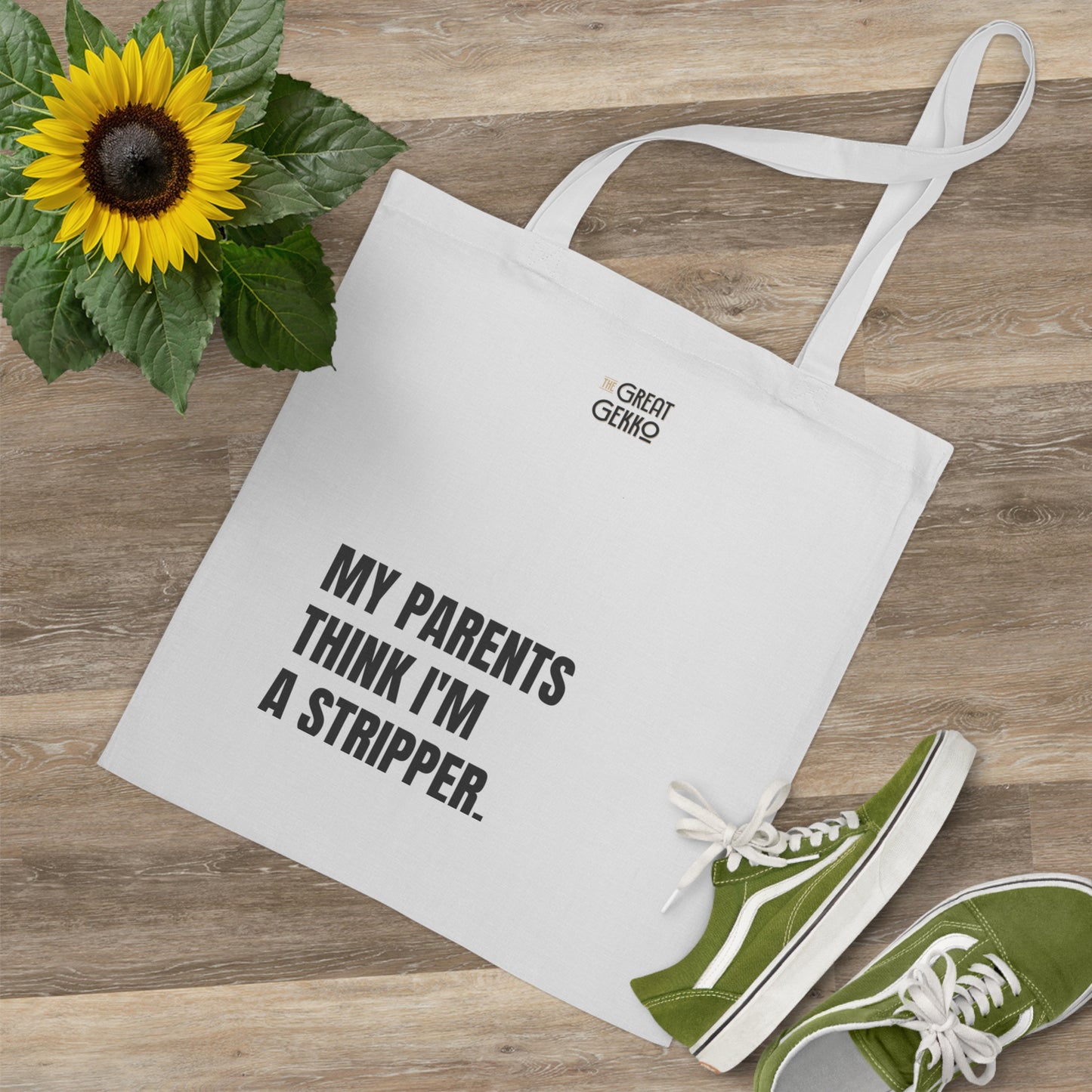 "My Parents Think I'm a Stripper" – Funny Finance & Trading Tote Bag