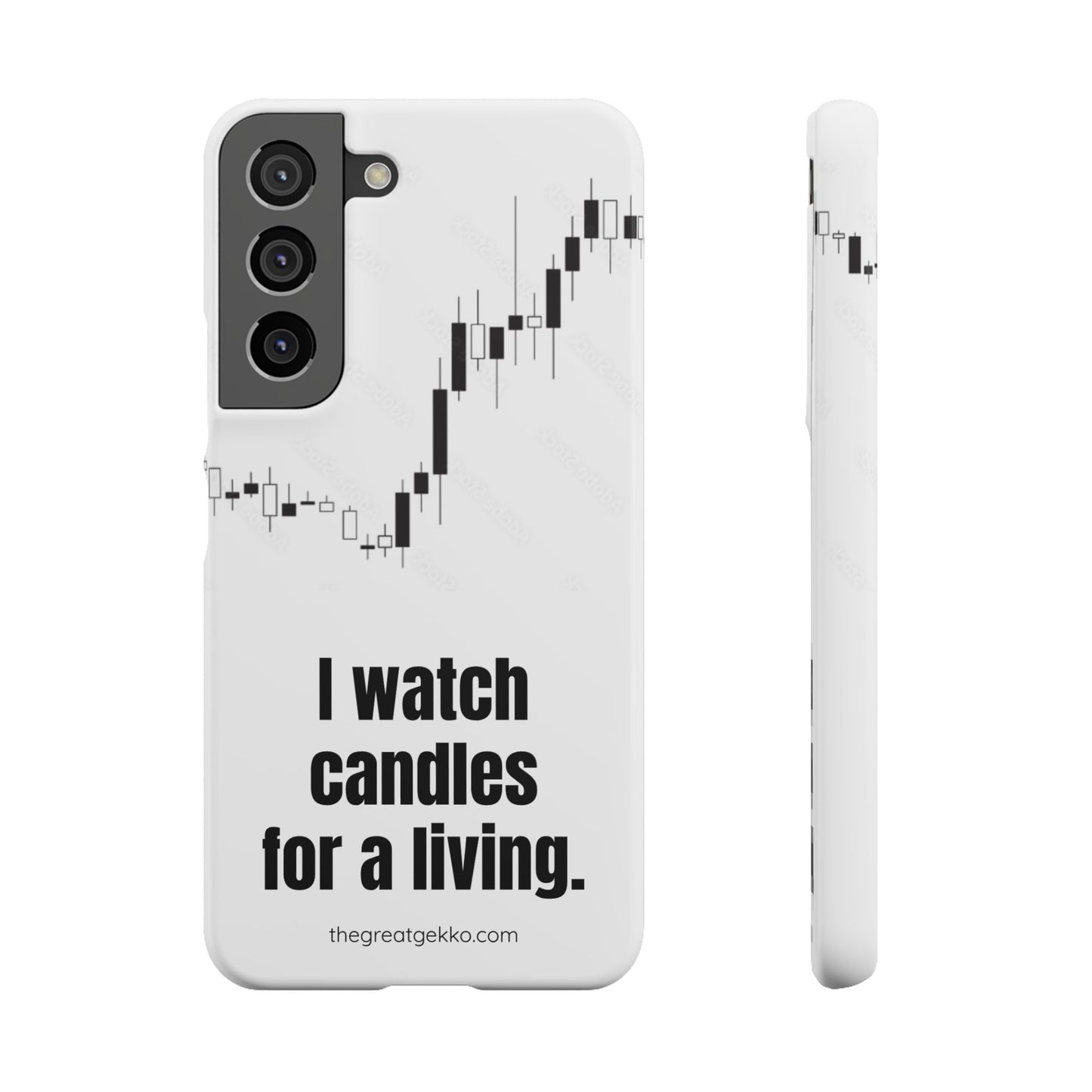 "I Watch Candles for a Living" – The Ultimate Trader’s Phone Case