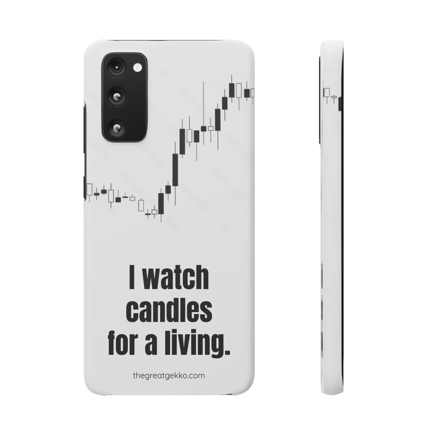 "I Watch Candles for a Living" – The Ultimate Trader’s Phone Case