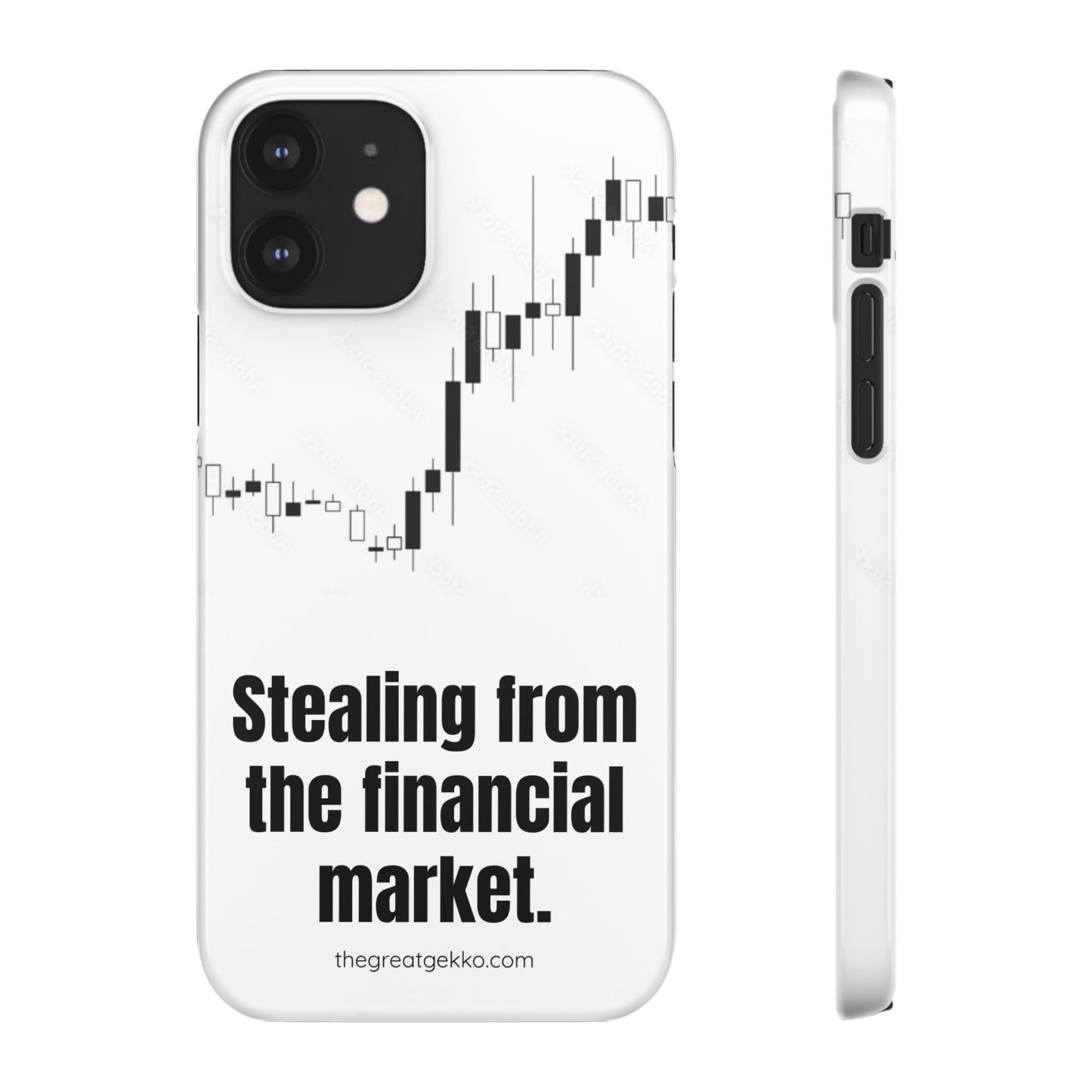 "Stealing from the Financial Market" – High-Risk Trader Phone Case