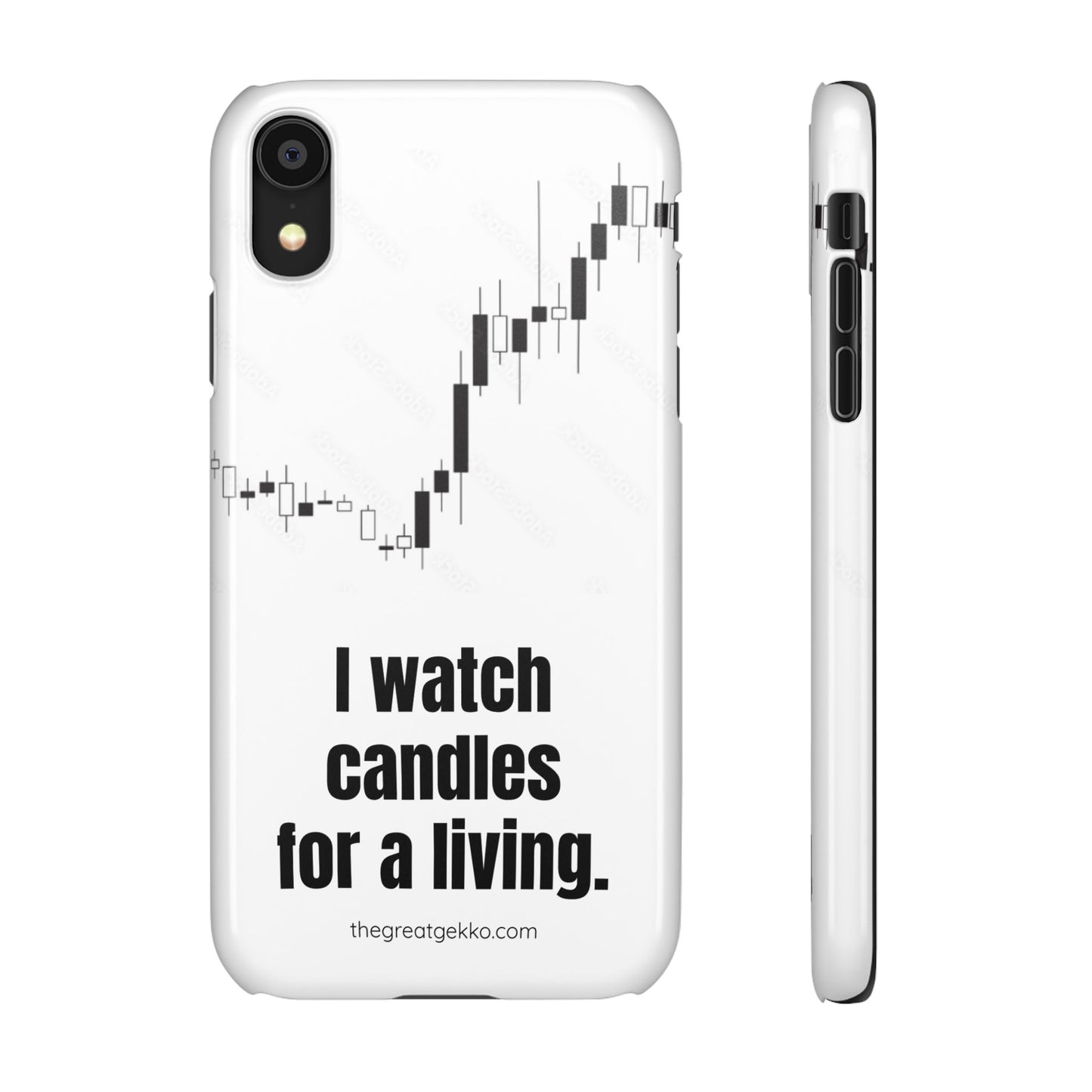 "I Watch Candles for a Living" – The Ultimate Trader’s Phone Case