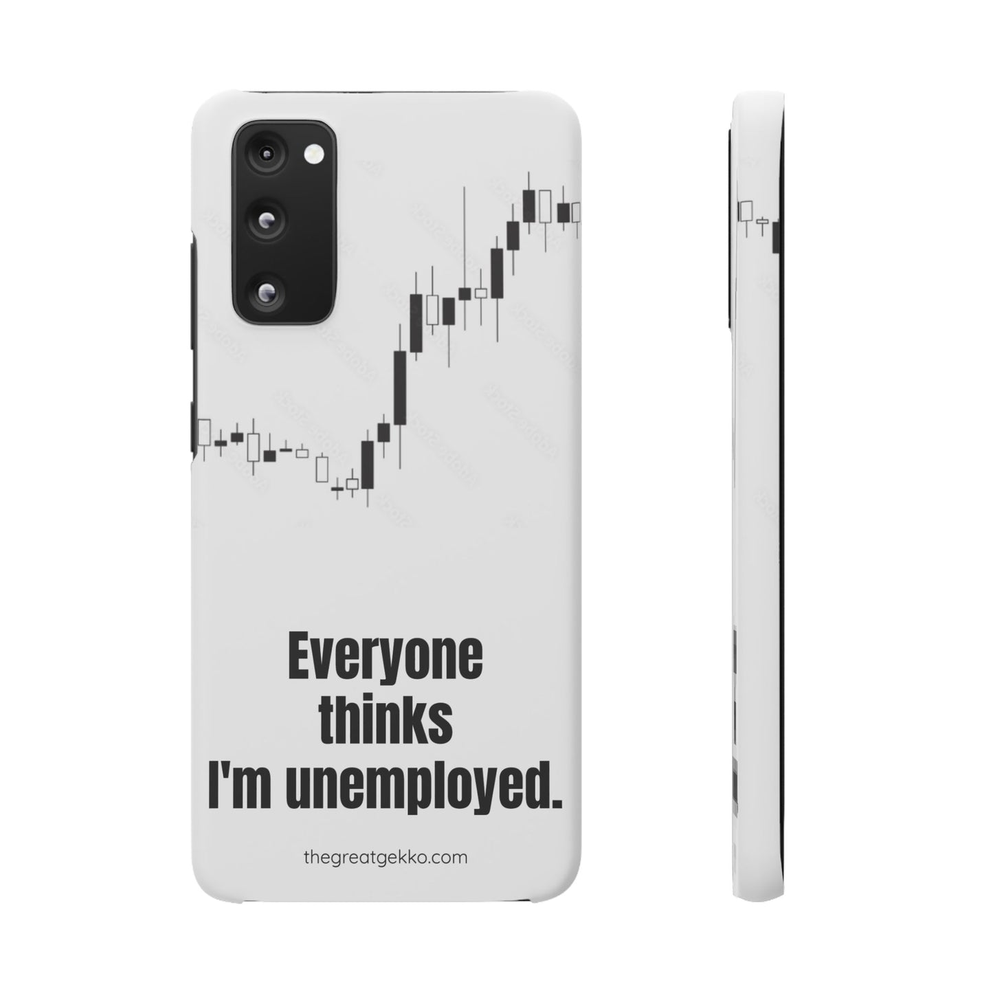 "Everyone Thinks I'm Unemployed" – Work-from-Home Hustler Phone Case