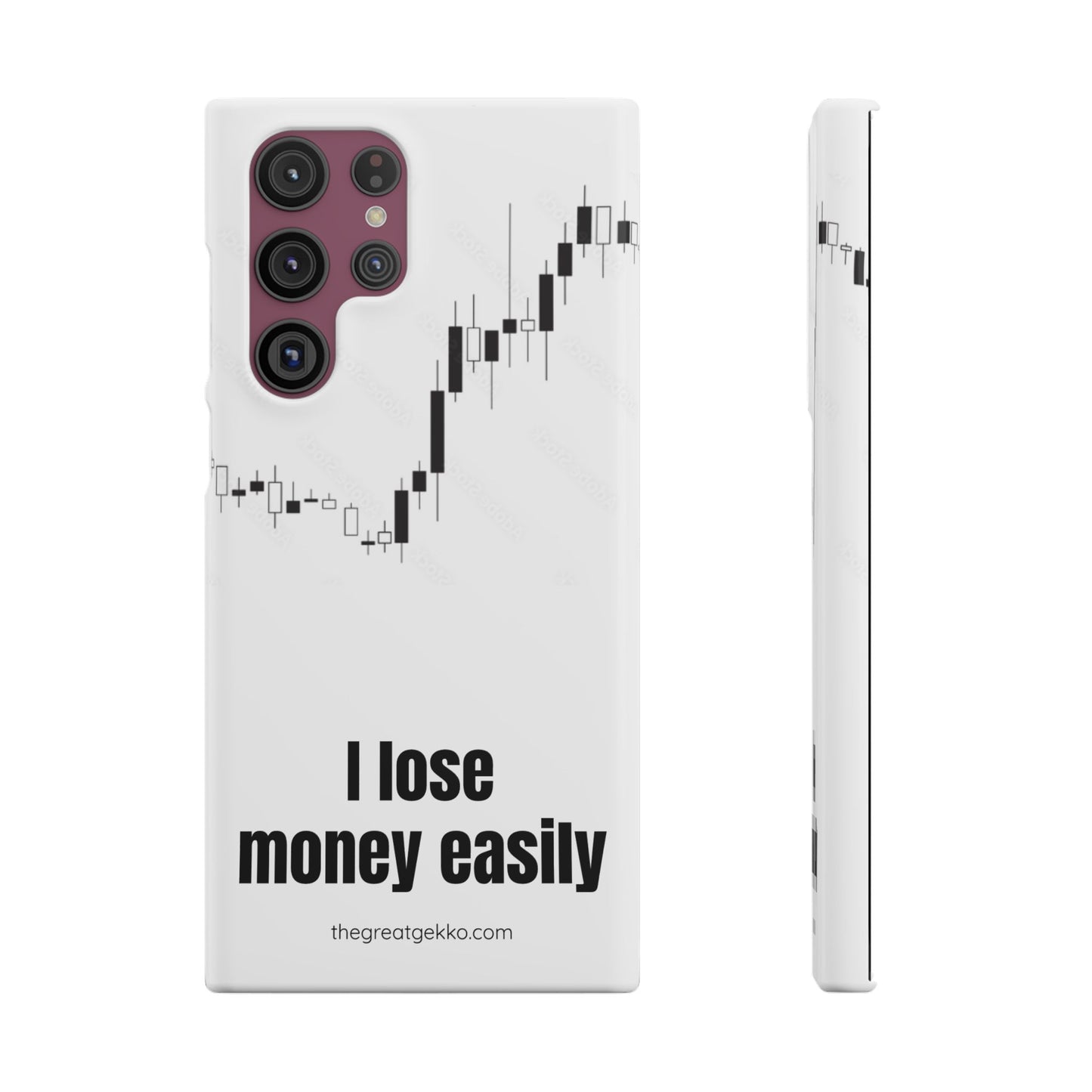 "I Lose Money Easily" – Trader's Emotional Support Phone Case