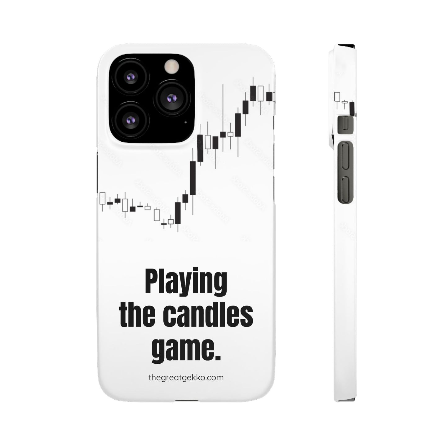 "Playing the Candles Game" – Day Trader’s Ultimate Phone Case
