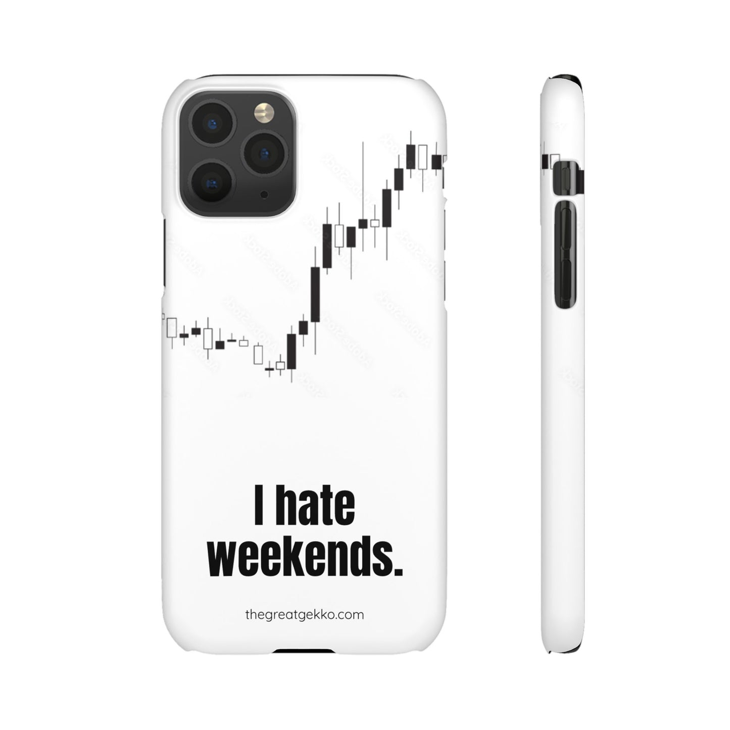 "I Hate Weekends" – Stock Market Addict's Phone Case
