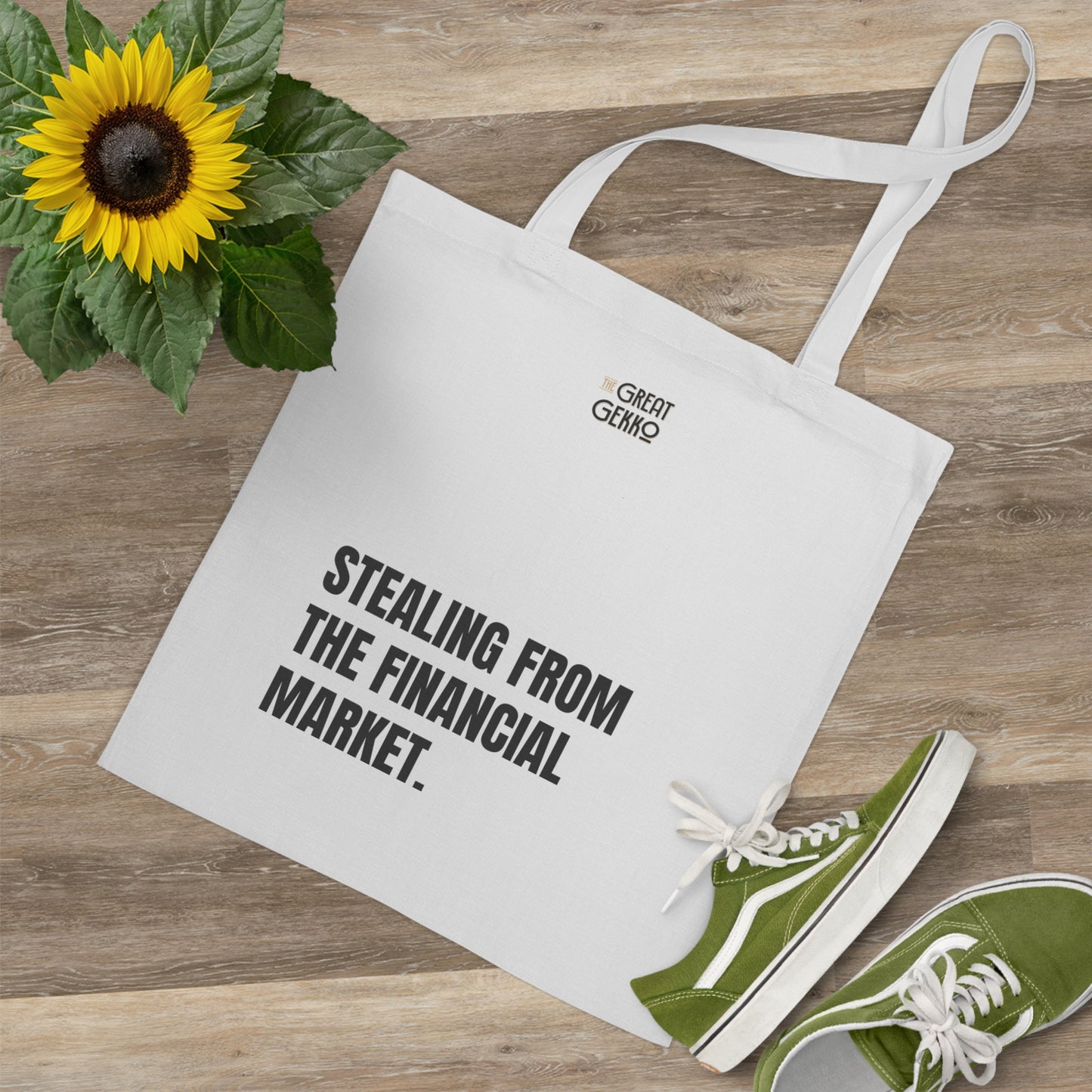 "Stealing from the Financial Market" – Funny Day Trader Tote Bag