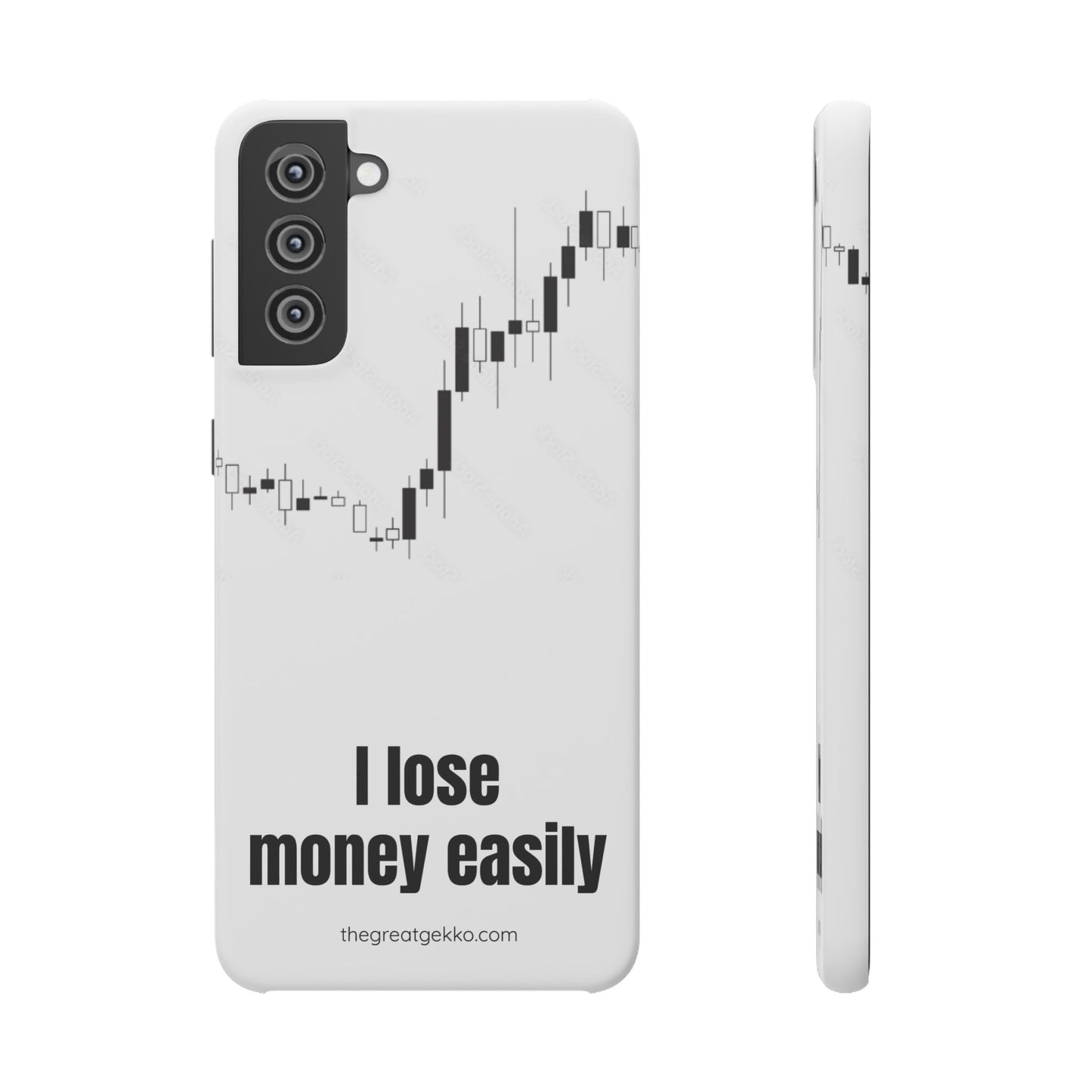 "I Lose Money Easily" – Trader's Emotional Support Phone Case