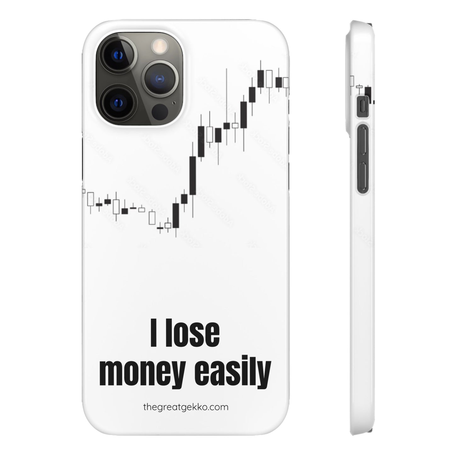 "I Lose Money Easily" – Trader's Emotional Support Phone Case