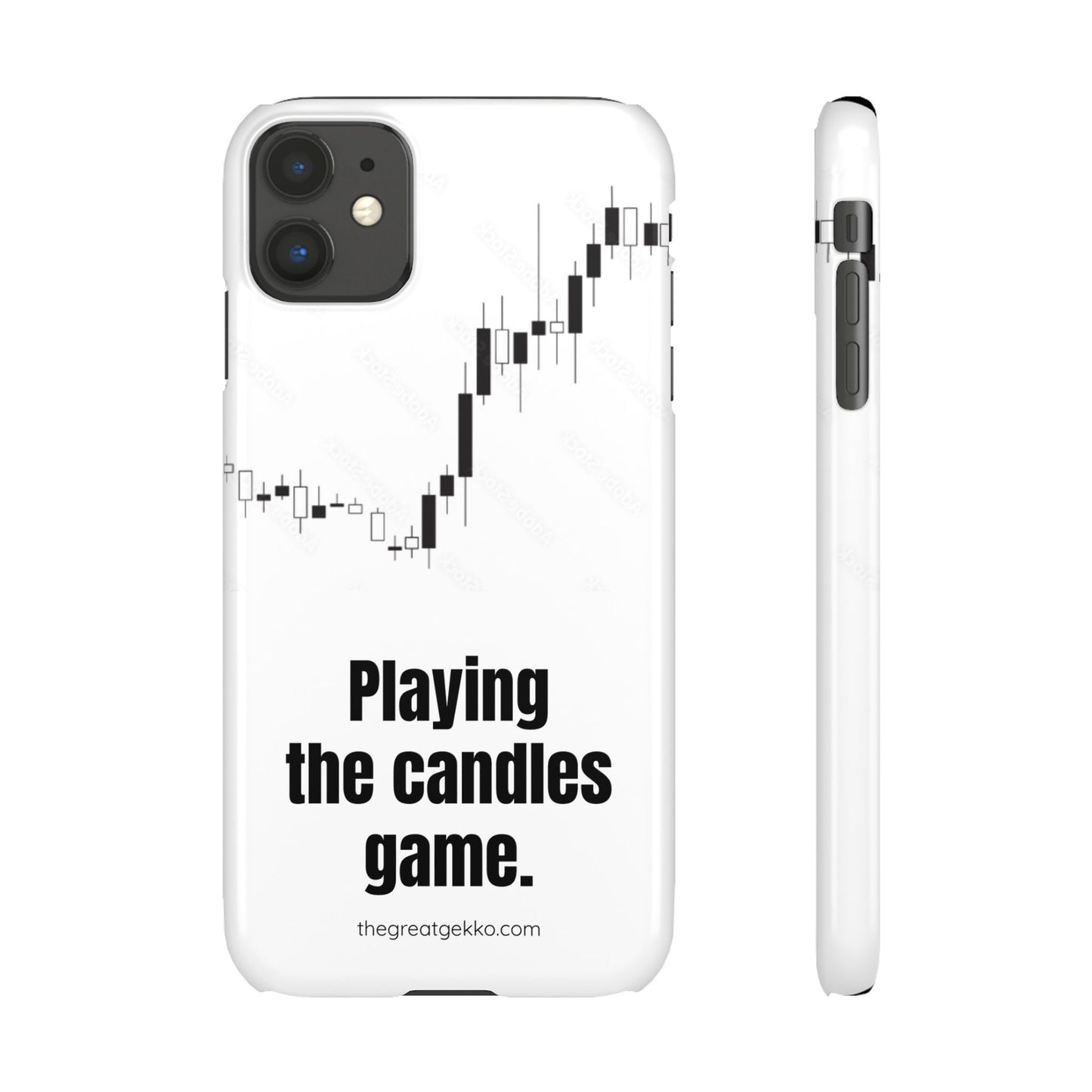 "Playing the Candles Game" – Day Trader’s Ultimate Phone Case