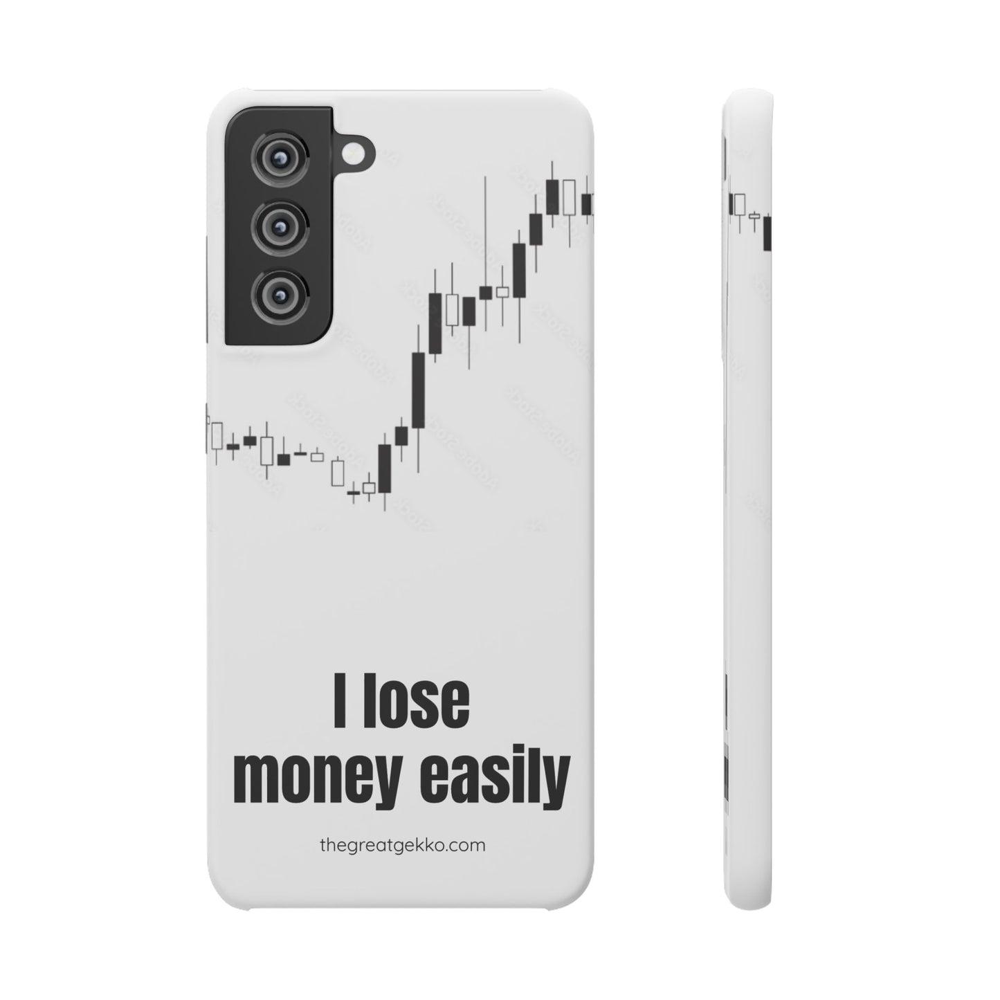 "I Lose Money Easily" – Trader's Emotional Support Phone Case