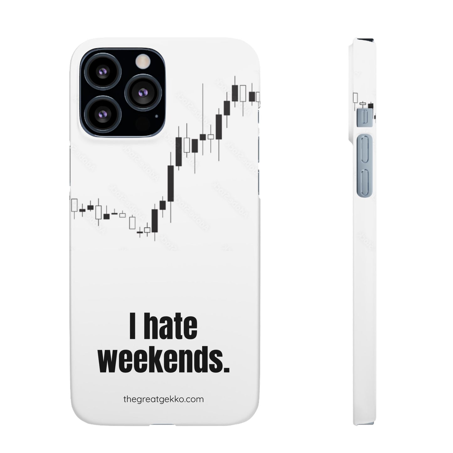 "I Hate Weekends" – Stock Market Addict's Phone Case
