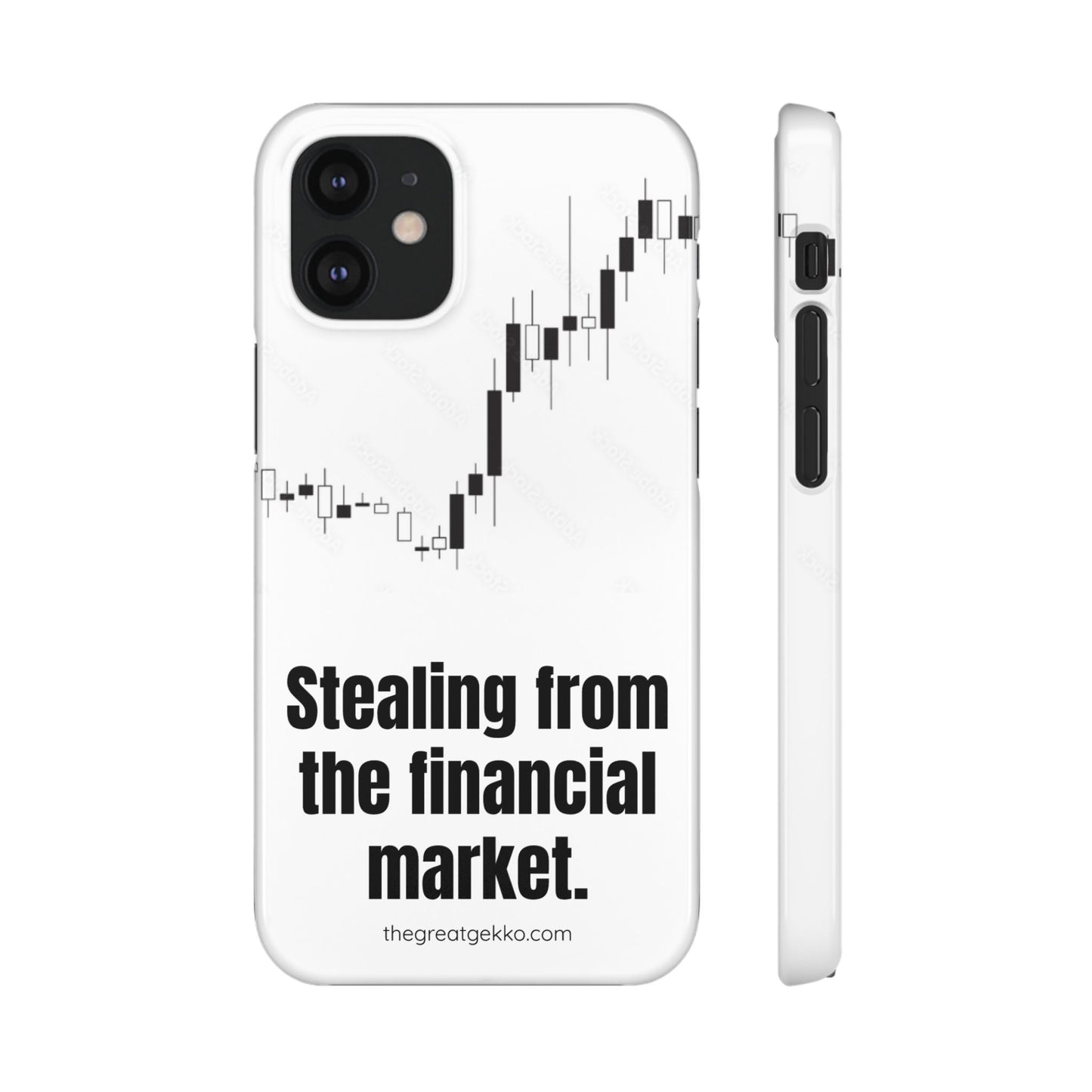 "Stealing from the Financial Market" – High-Risk Trader Phone Case