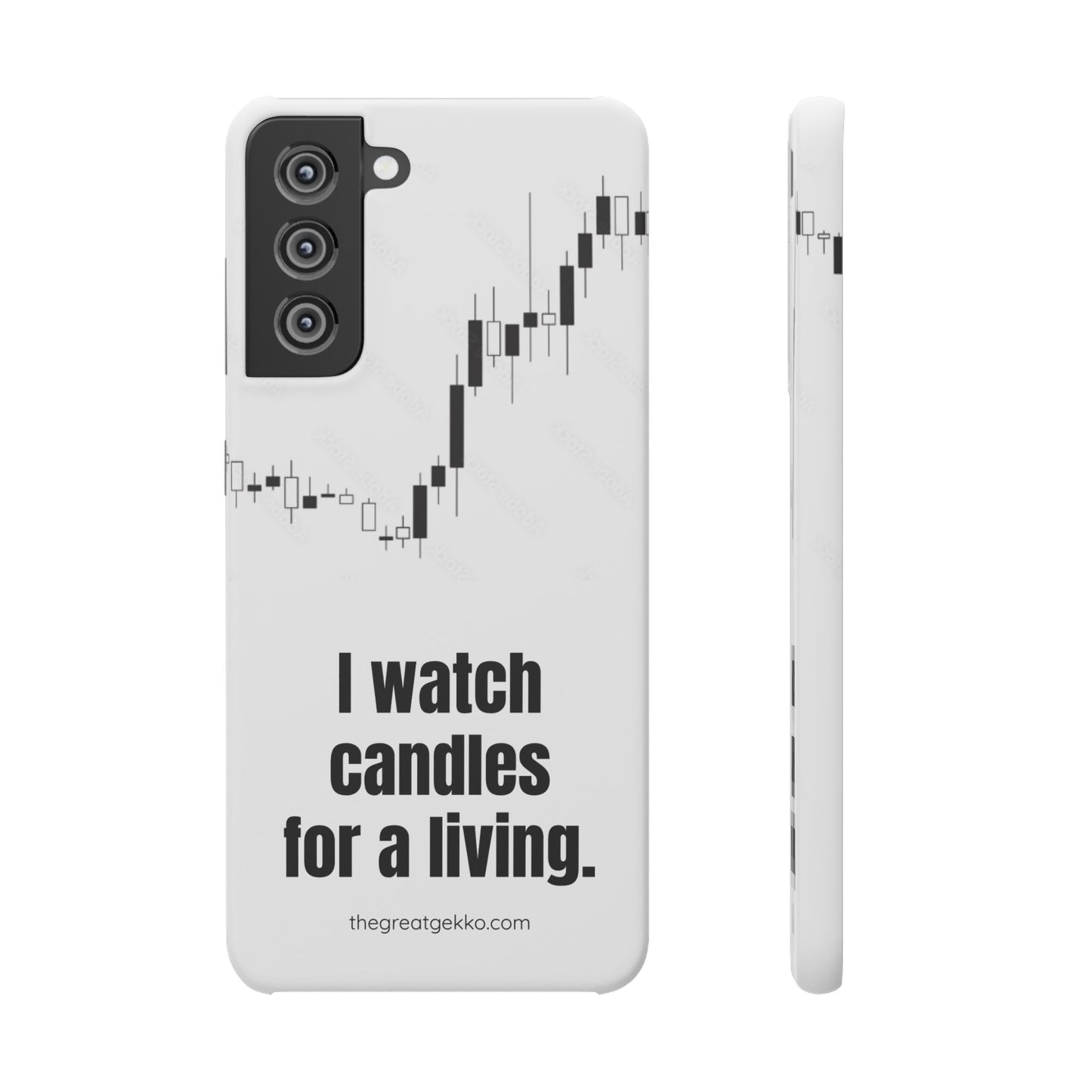 "I Watch Candles for a Living" – The Ultimate Trader’s Phone Case