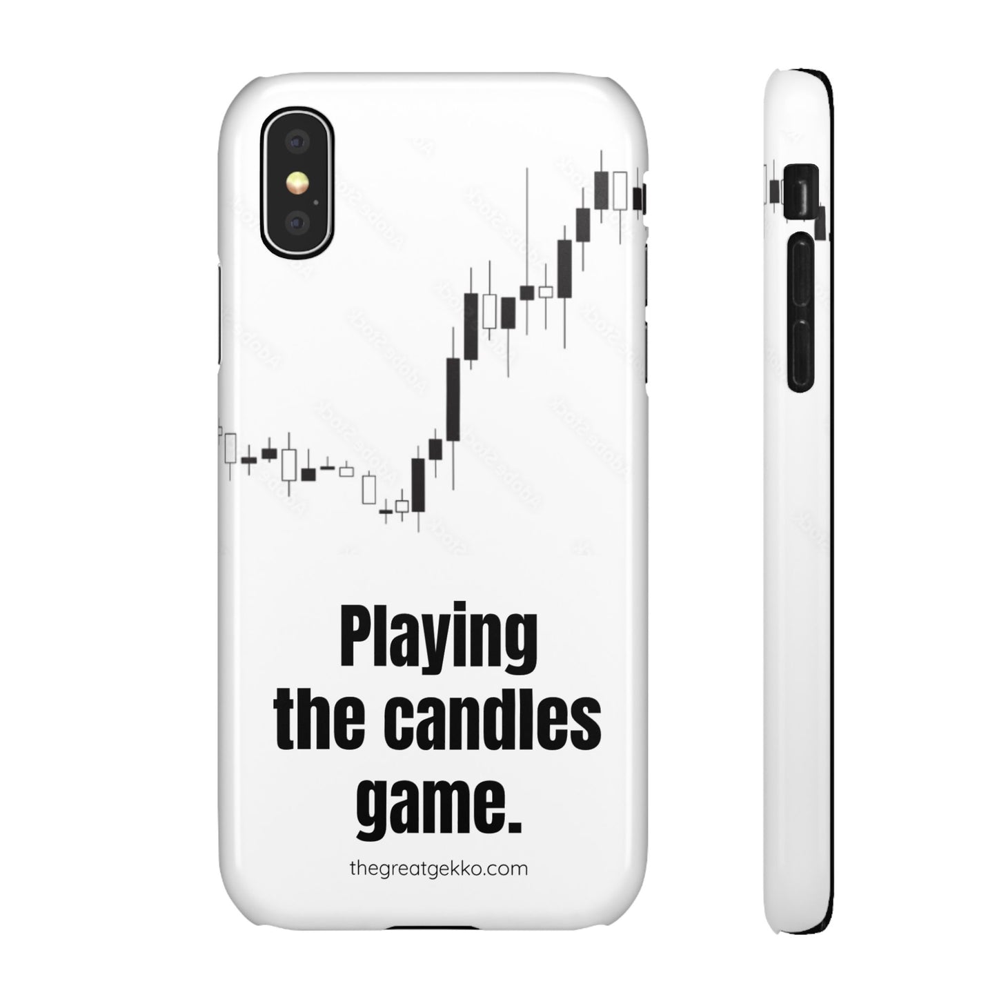 "Playing the Candles Game" – Day Trader’s Ultimate Phone Case