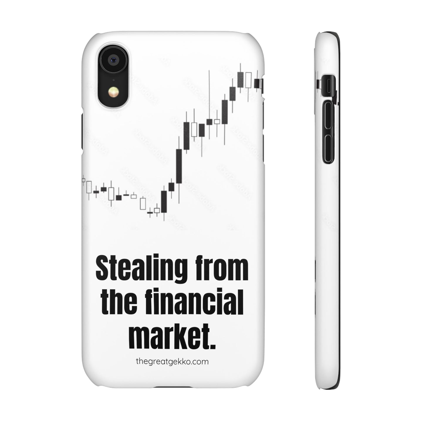 "Stealing from the Financial Market" – High-Risk Trader Phone Case