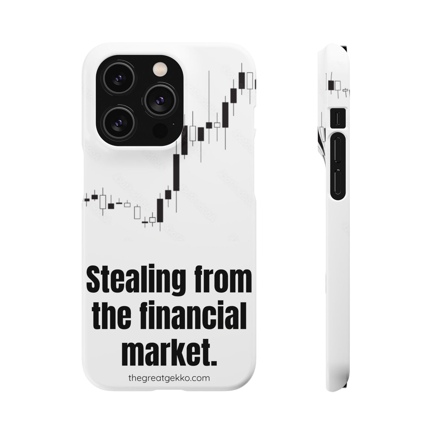 "Stealing from the Financial Market" – High-Risk Trader Phone Case