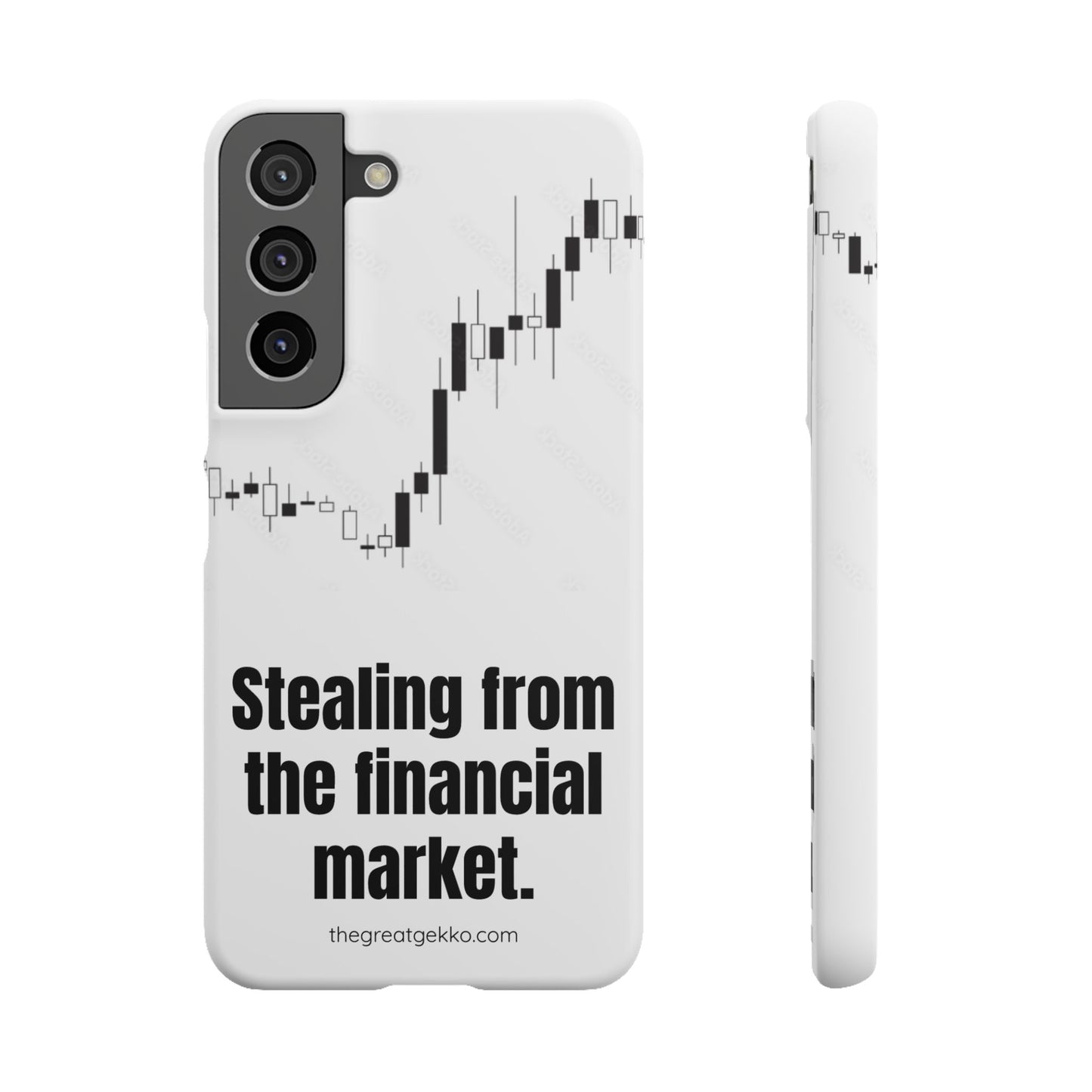 "Stealing from the Financial Market" – High-Risk Trader Phone Case