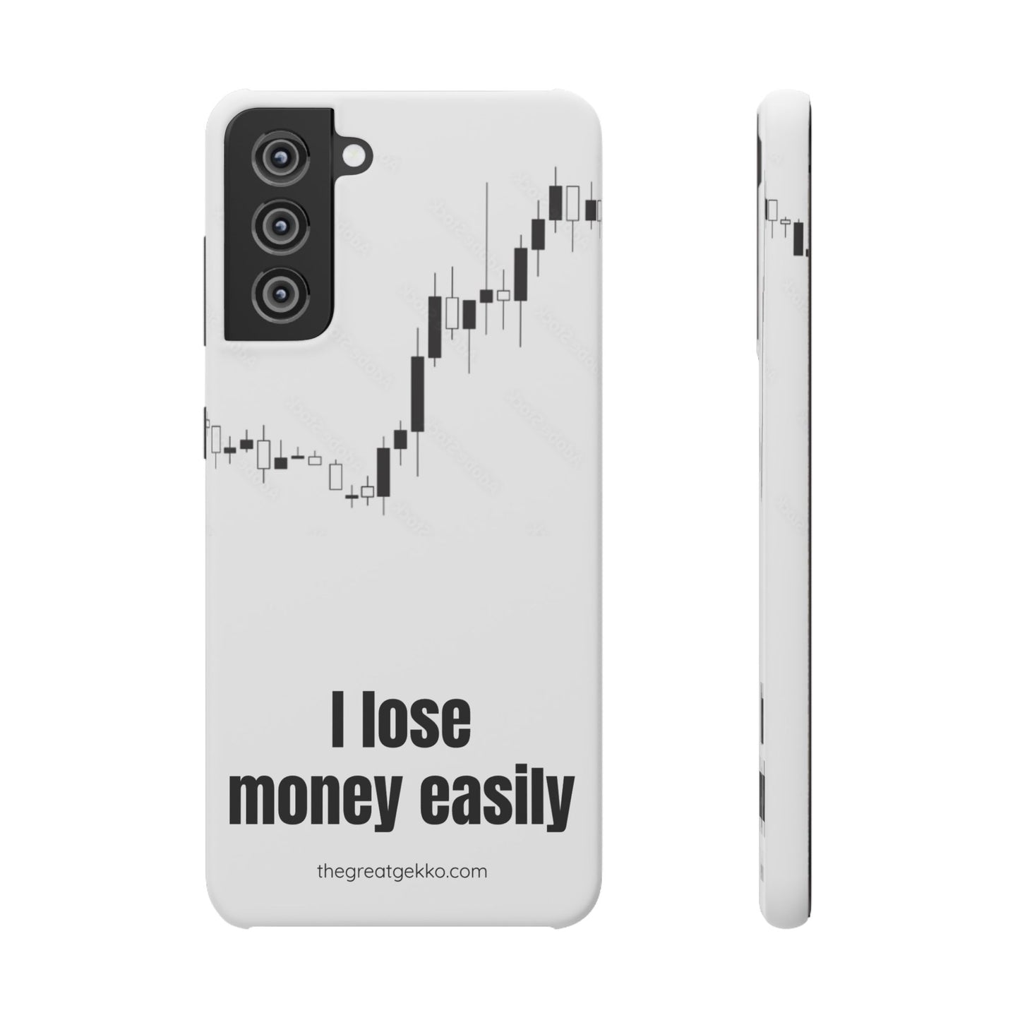 "I Lose Money Easily" – Trader's Emotional Support Phone Case