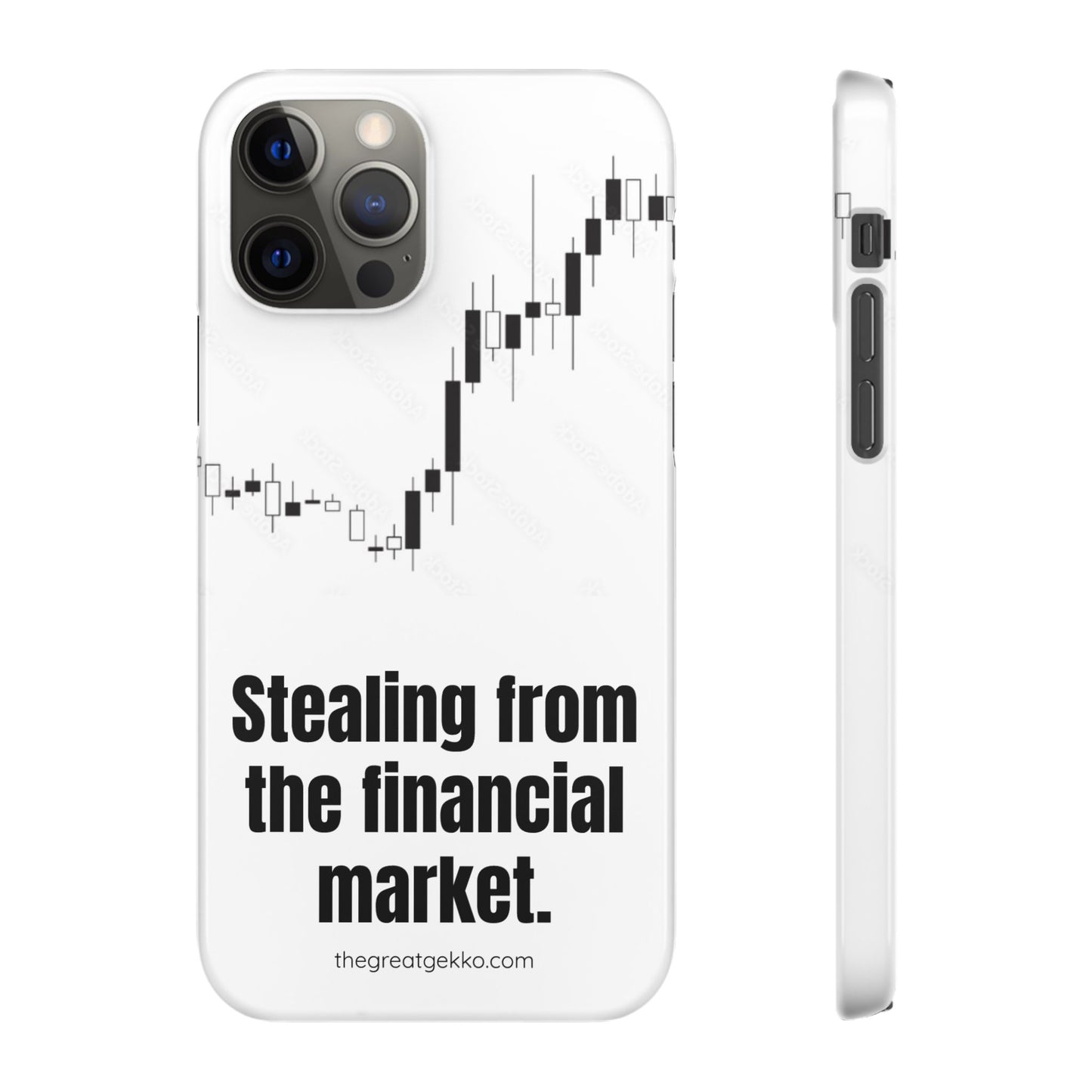 "Stealing from the Financial Market" – High-Risk Trader Phone Case