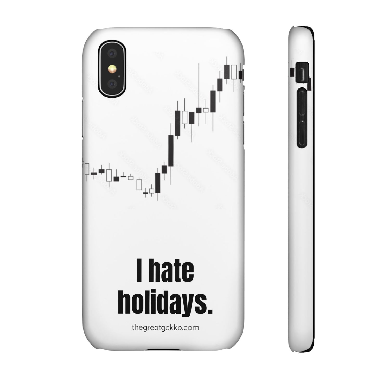 "I Hate Holidays" – Trader’s Market Closure Survival Phone Case