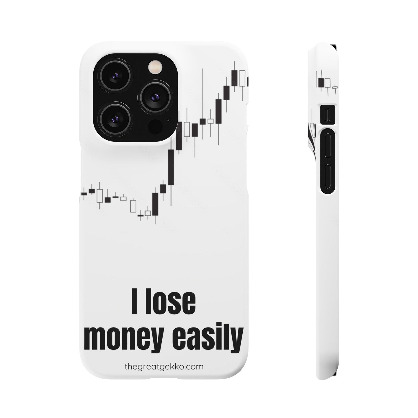 "I Lose Money Easily" – Trader's Emotional Support Phone Case