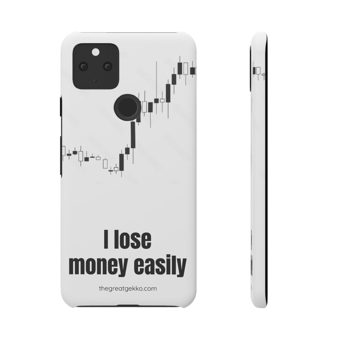 "I Lose Money Easily" – Trader's Emotional Support Phone Case