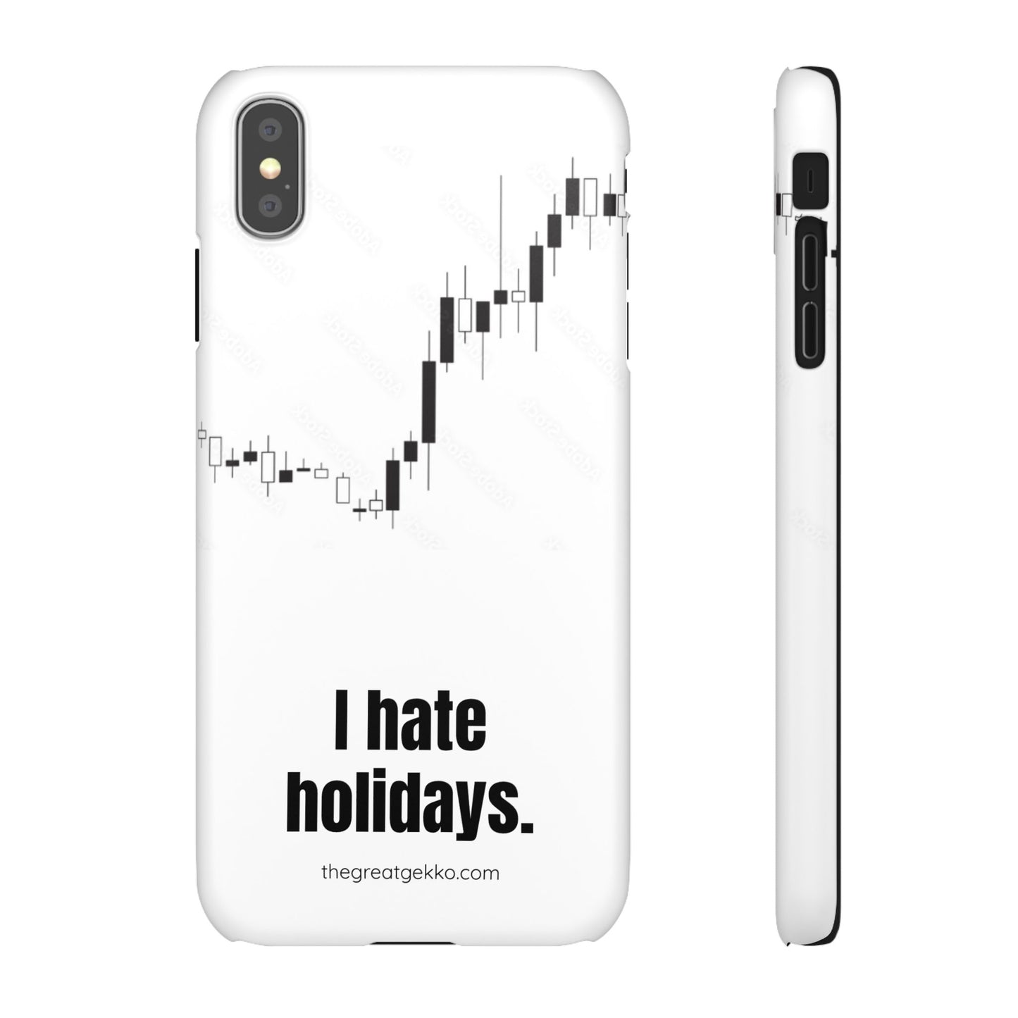 "I Hate Holidays" – Trader’s Market Closure Survival Phone Case