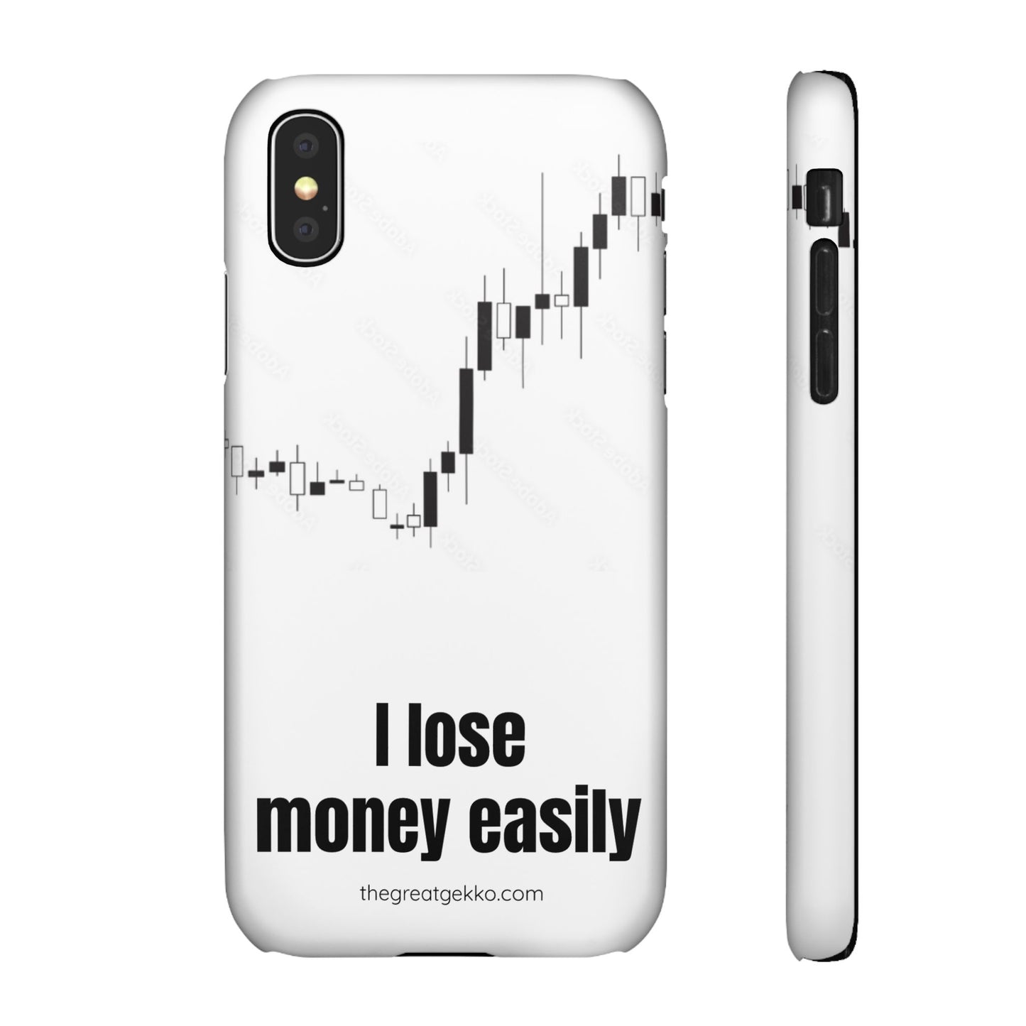"I Lose Money Easily" – Trader's Emotional Support Phone Case