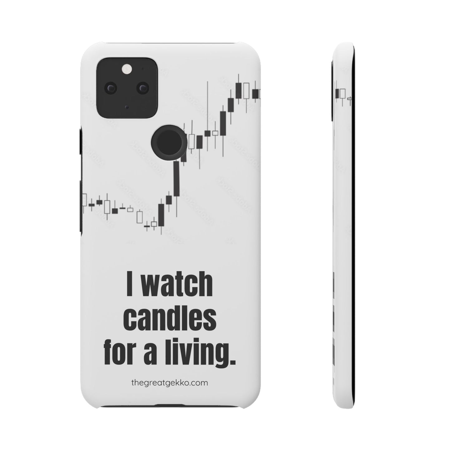 "I Watch Candles for a Living" – The Ultimate Trader’s Phone Case