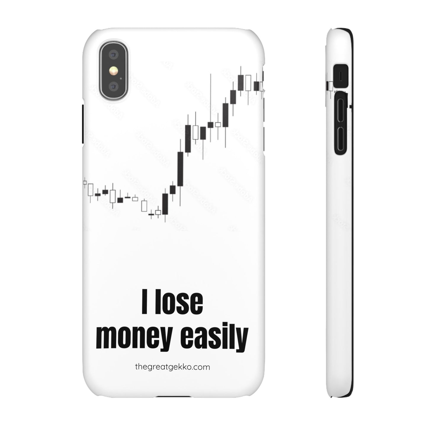 "I Lose Money Easily" – Trader's Emotional Support Phone Case