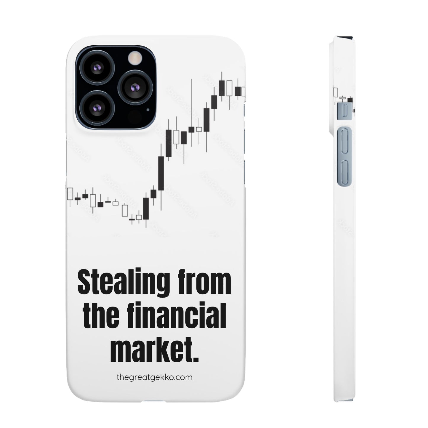 "Stealing from the Financial Market" – High-Risk Trader Phone Case