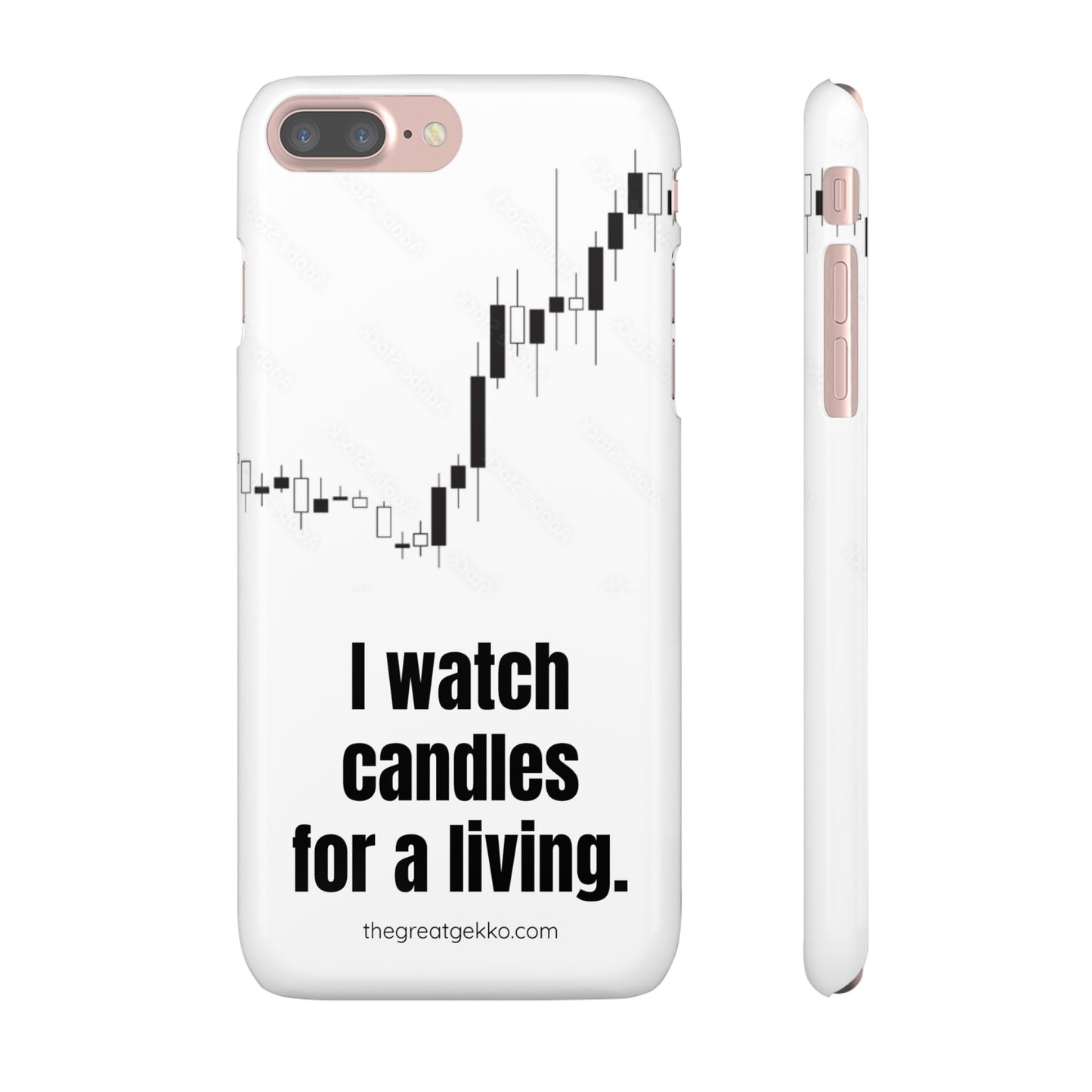 "I Watch Candles for a Living" – The Ultimate Trader’s Phone Case