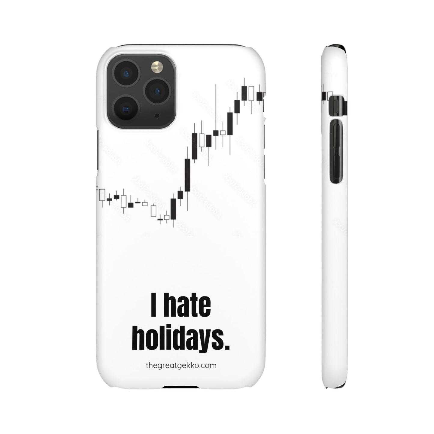 "I Hate Holidays" – Trader’s Market Closure Survival Phone Case