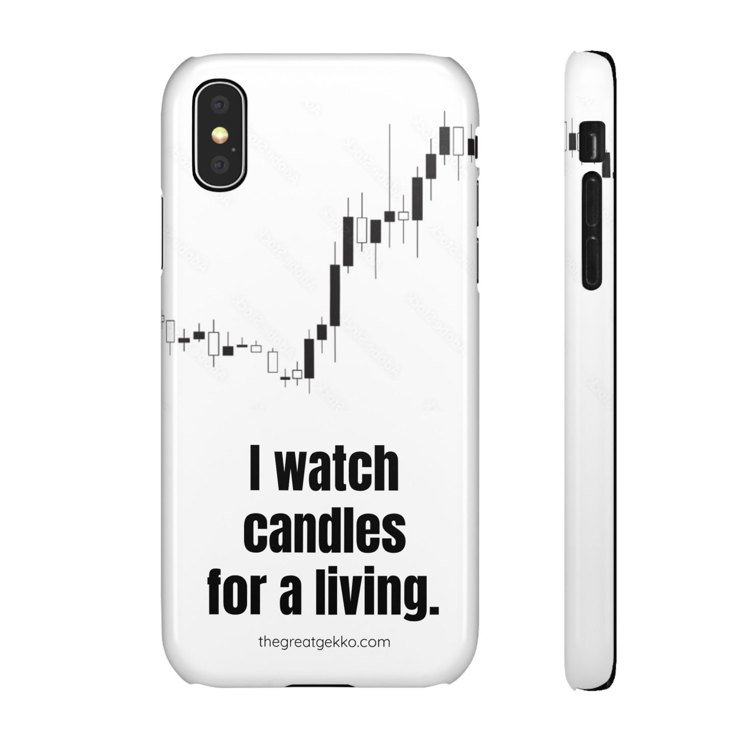 "I Watch Candles for a Living" – The Ultimate Trader’s Phone Case