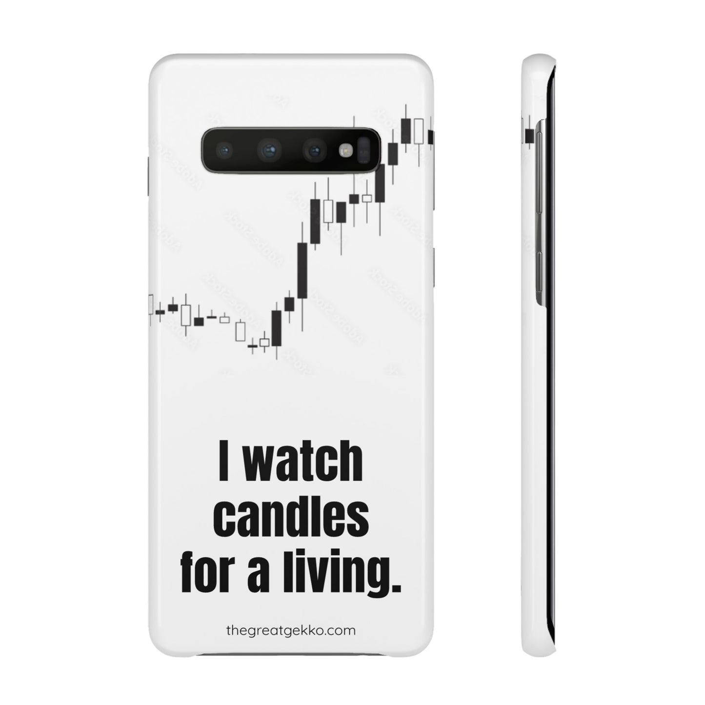 "I Watch Candles for a Living" – The Ultimate Trader’s Phone Case